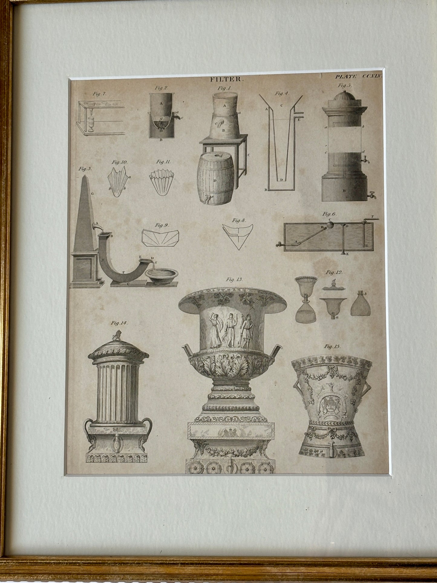 Antique engraving print