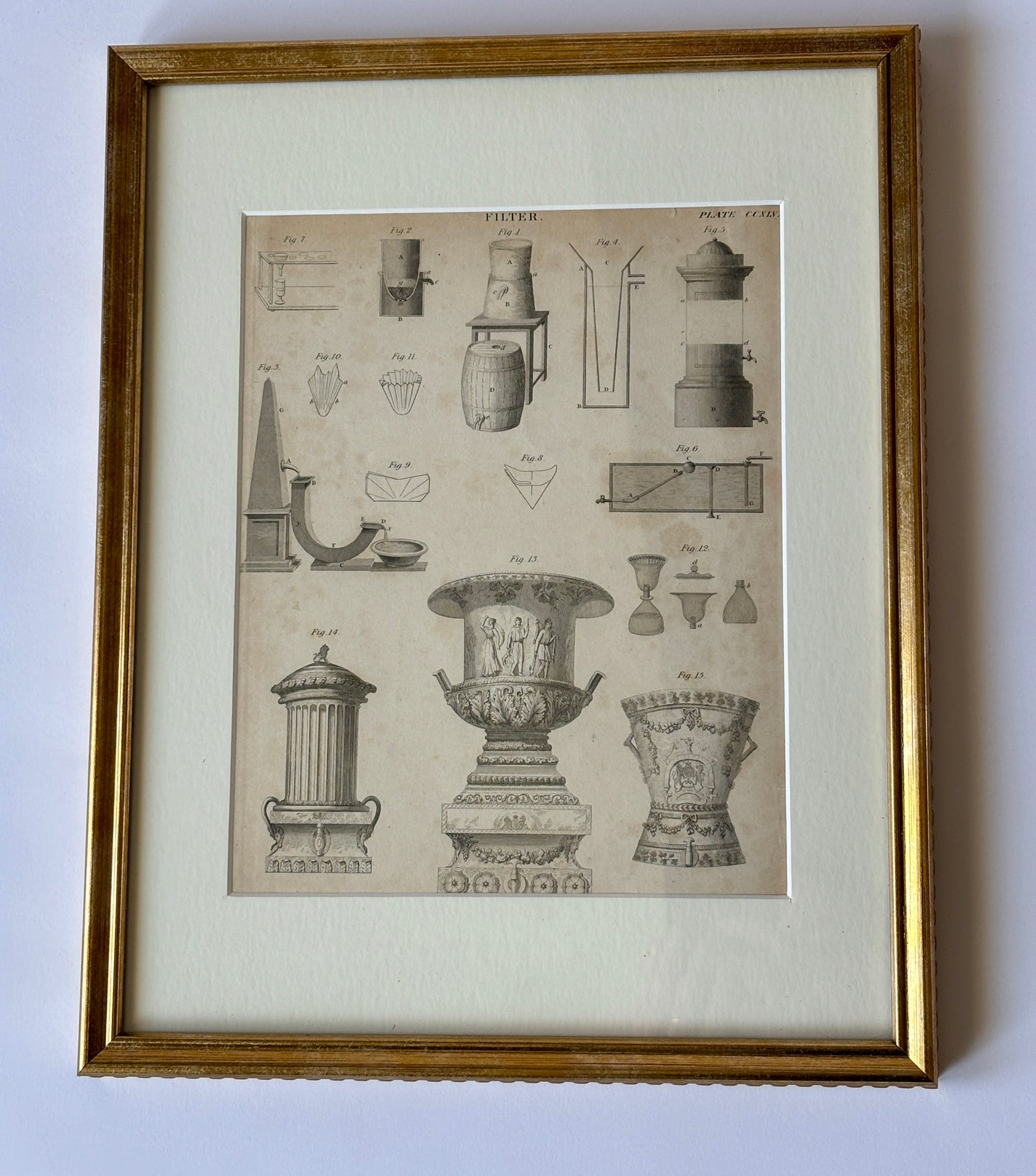 Antique engraving print