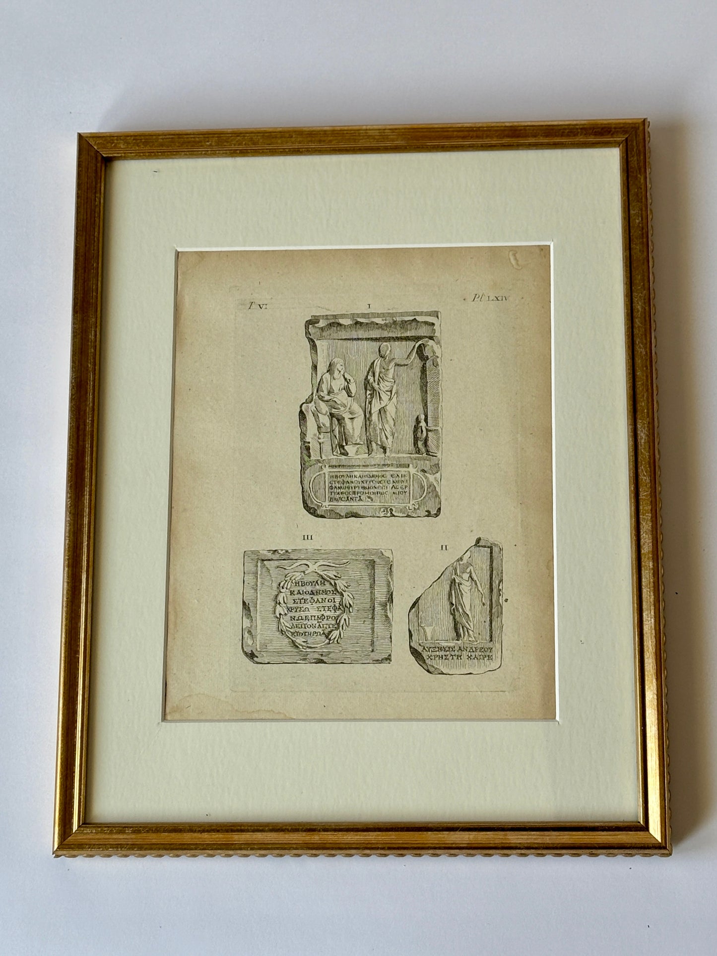 Antique engraving print