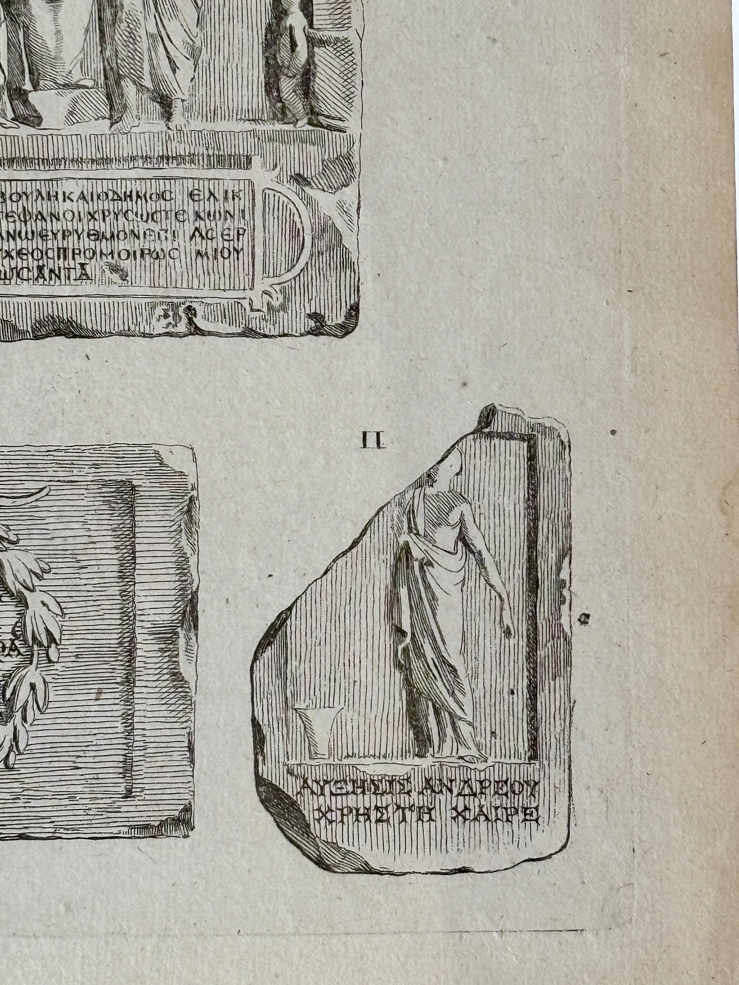 Antique engraving print