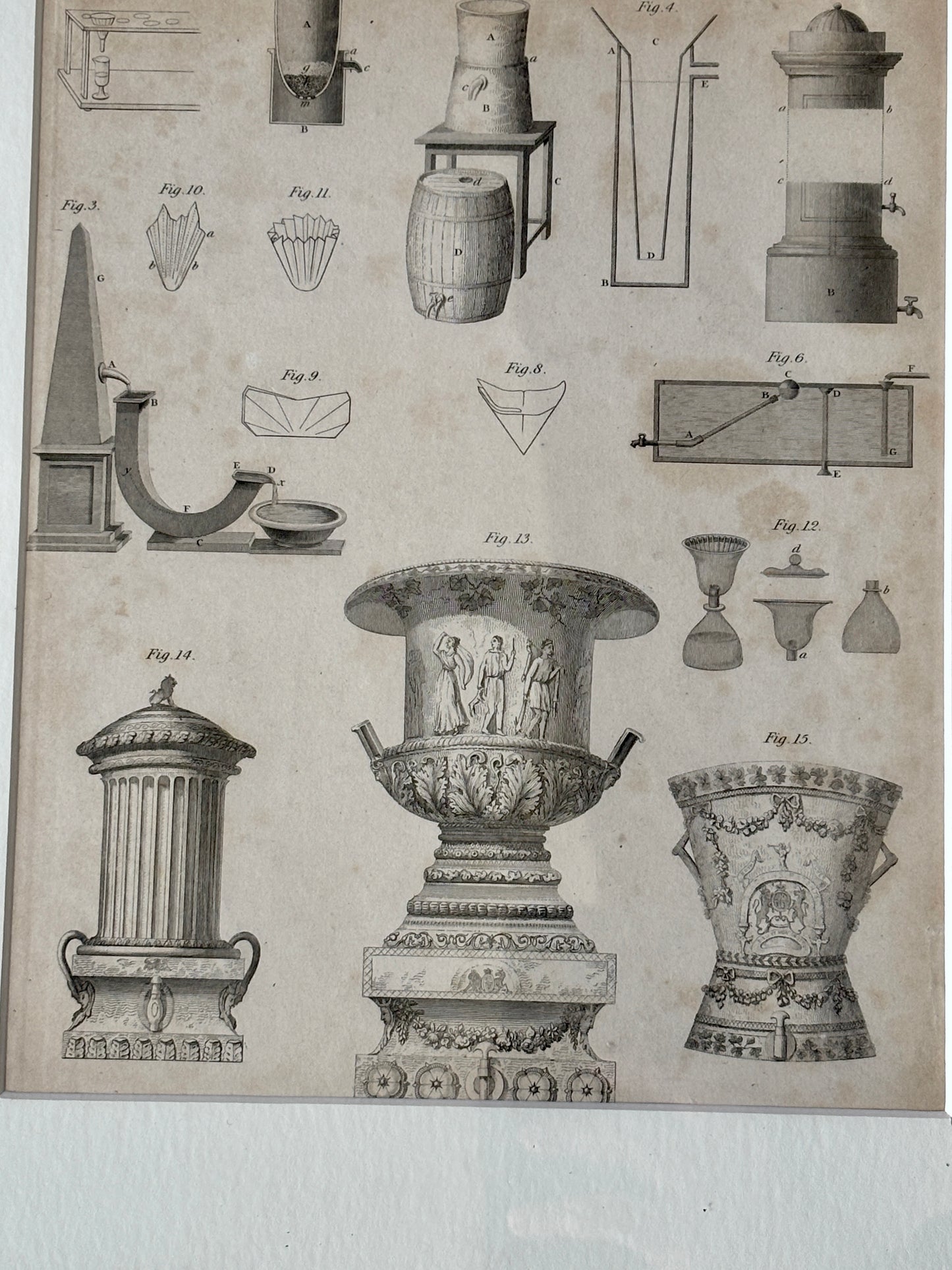 Antique engraving print