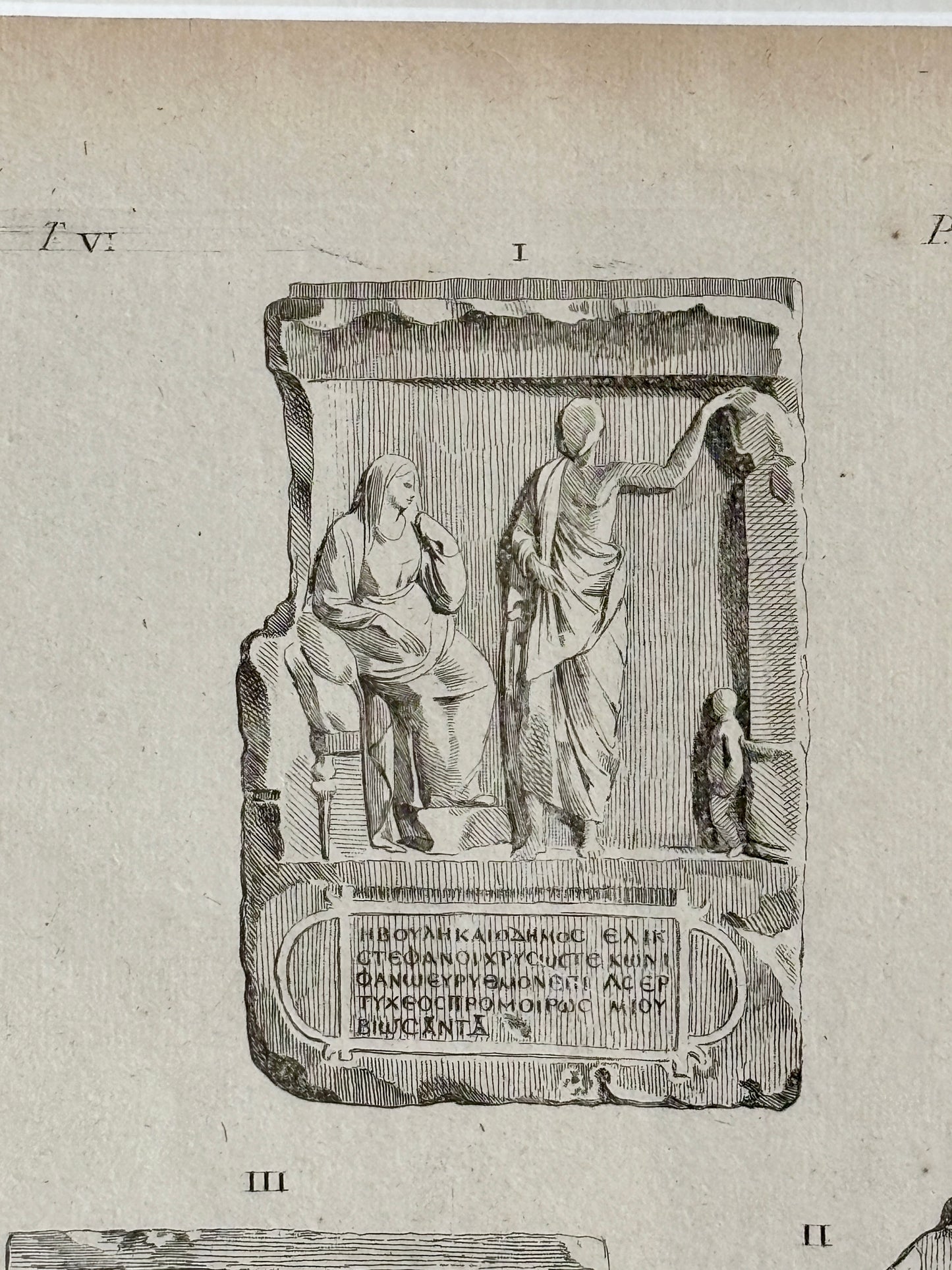 Antique engraving print