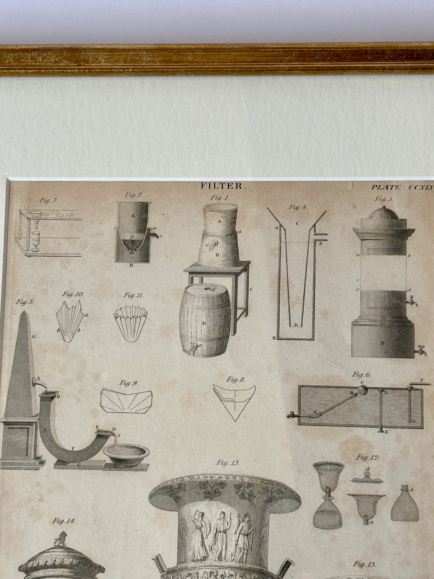 Antique engraving print