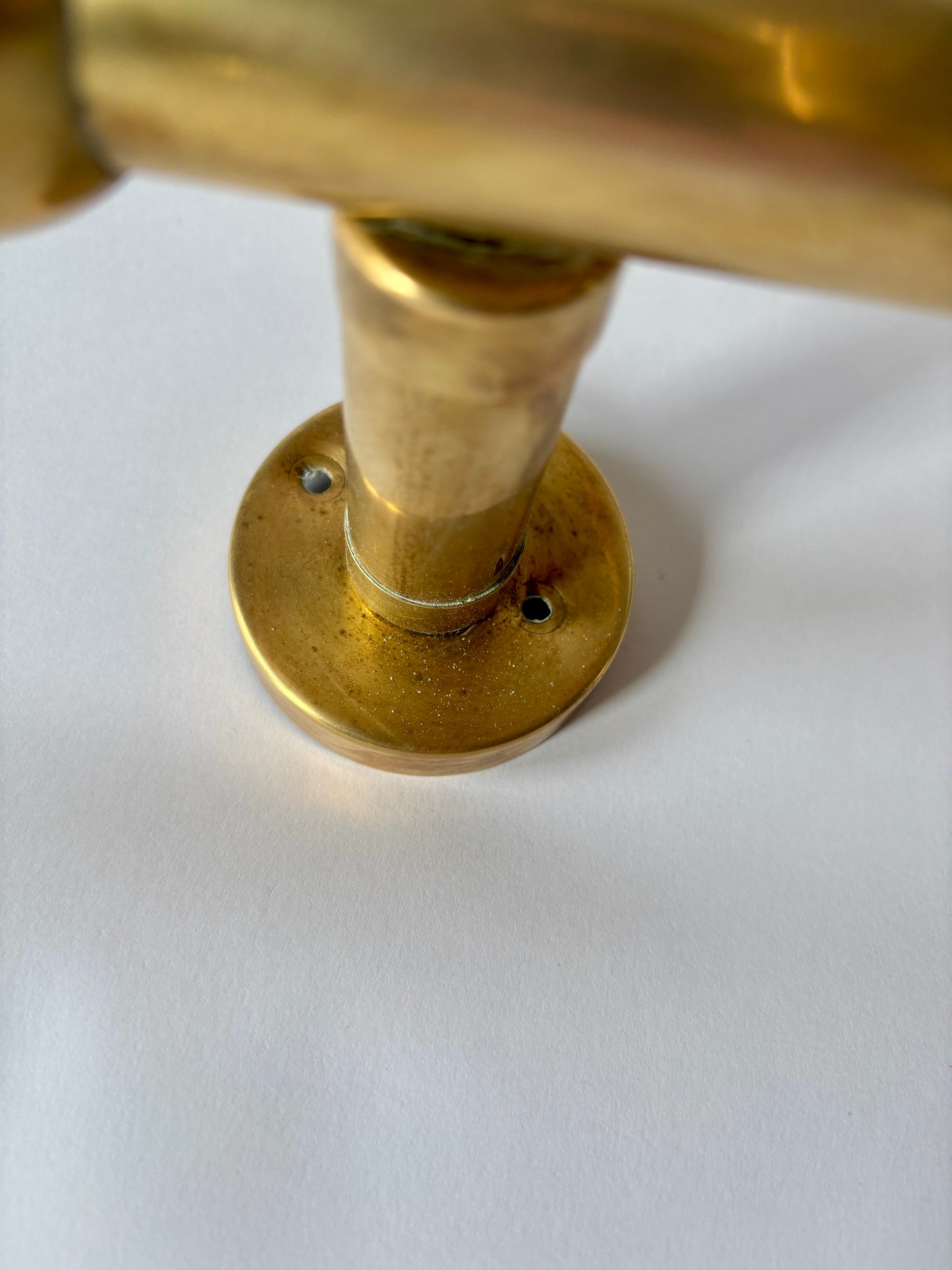 Brass and porcelain coat rack