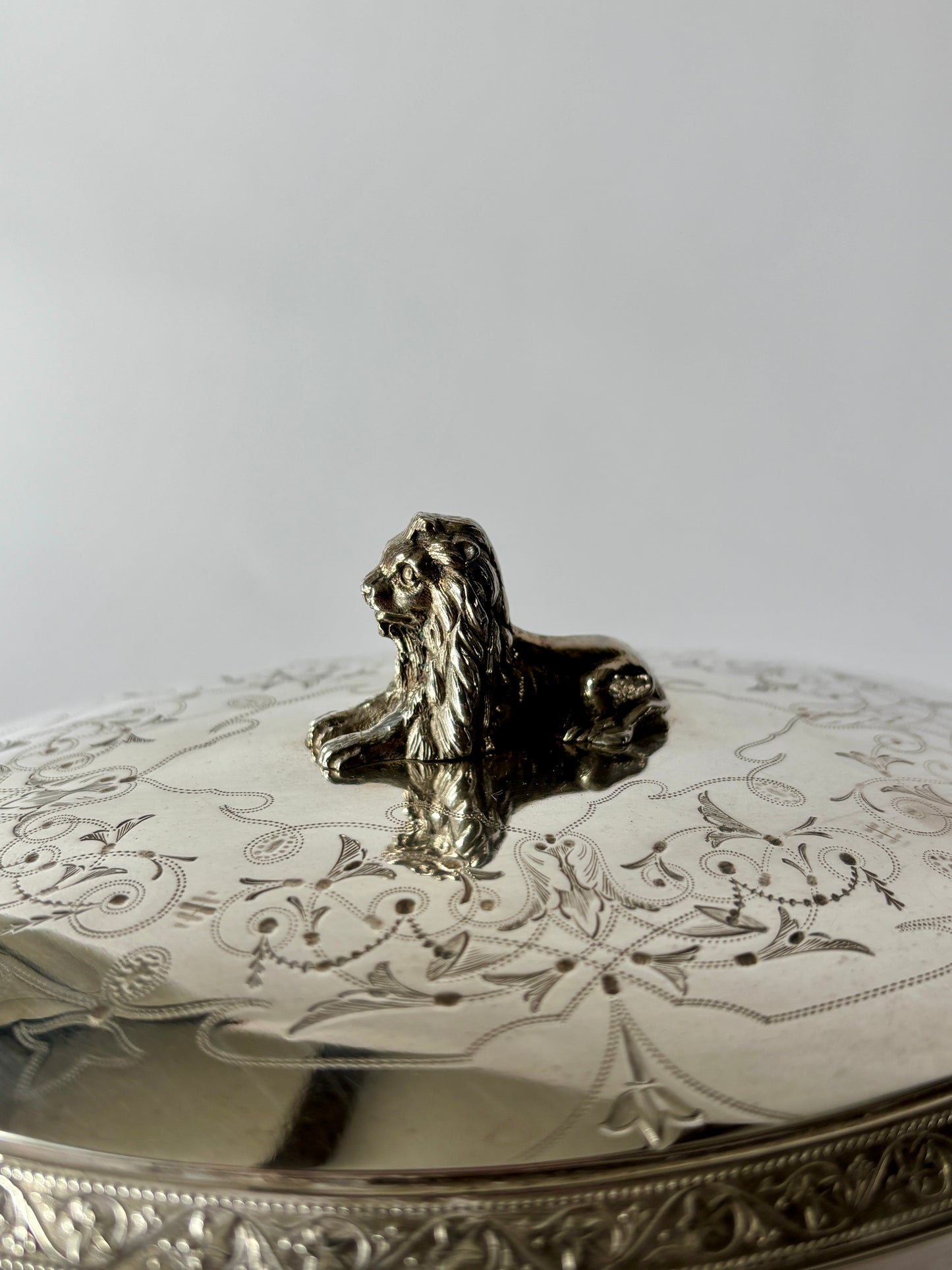 Silver plate tea caddy