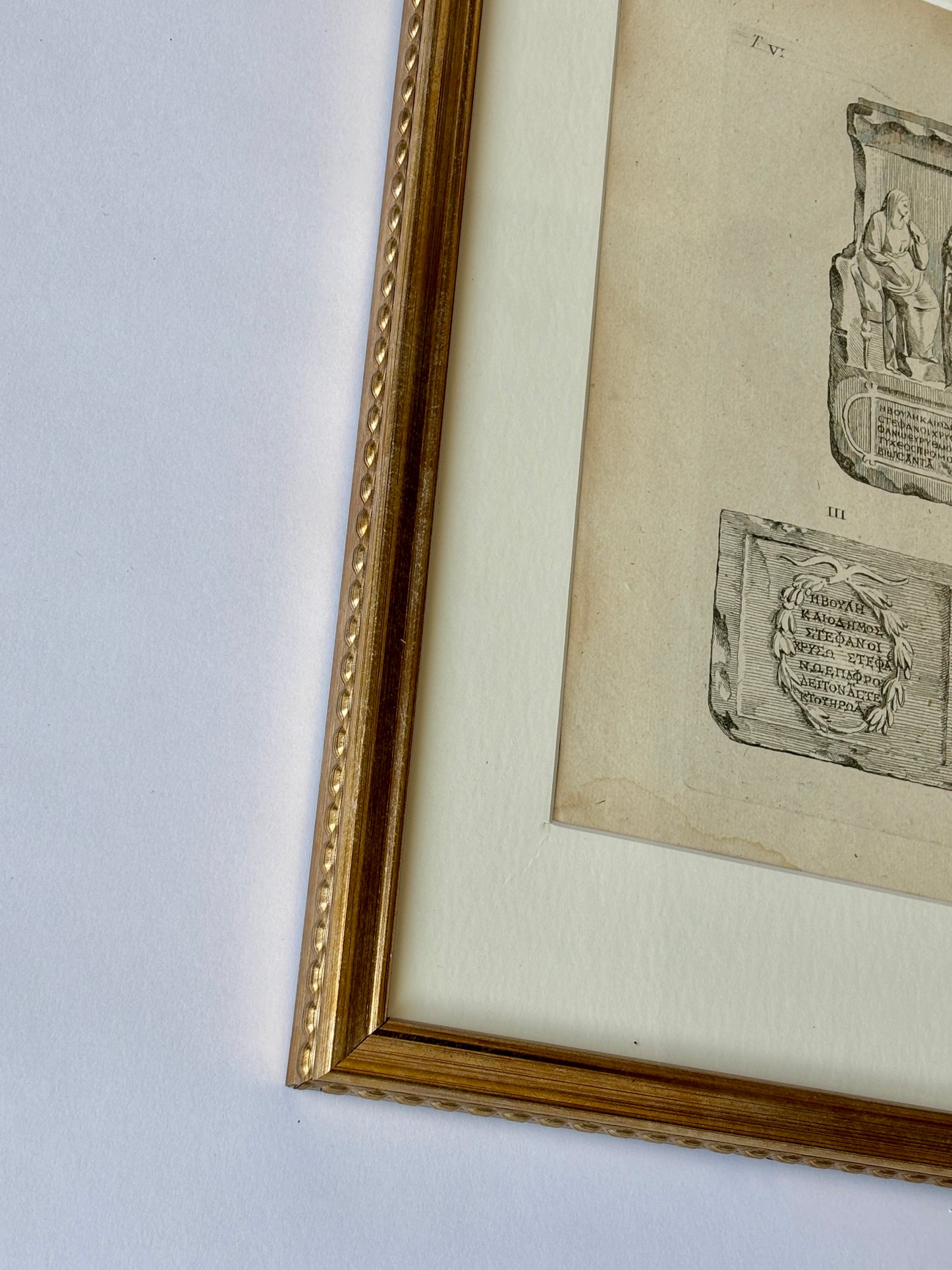 Antique engraving print