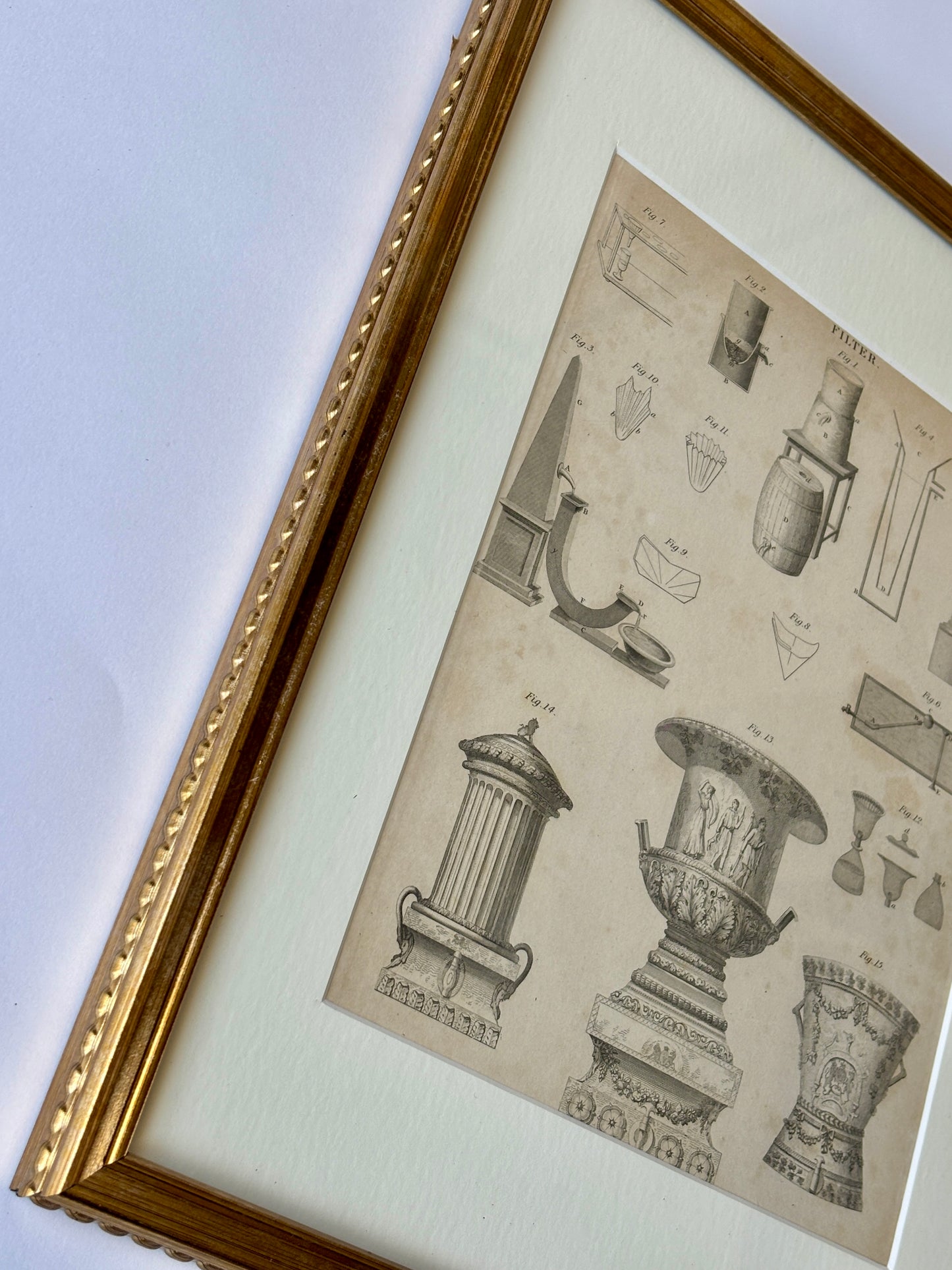 Antique engraving print
