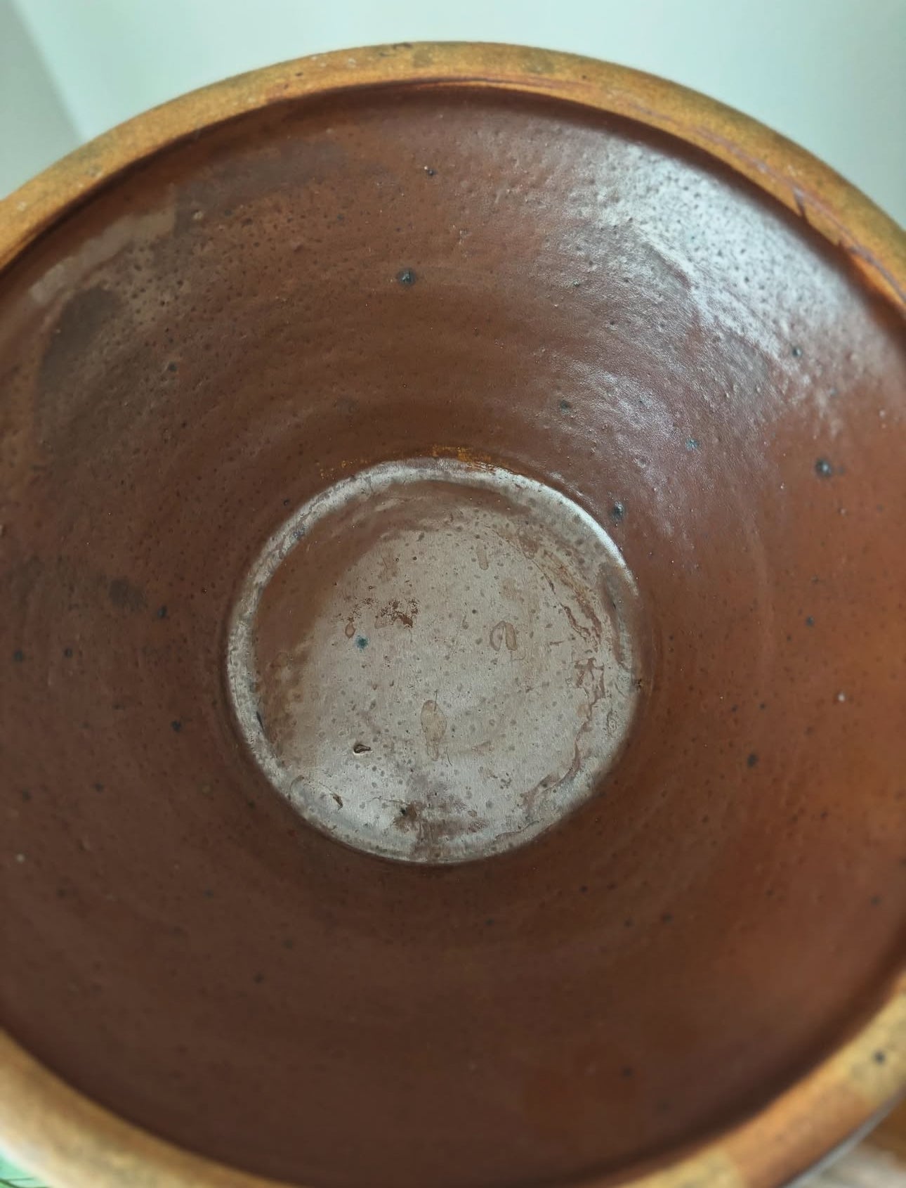 Large French terracotta bowl