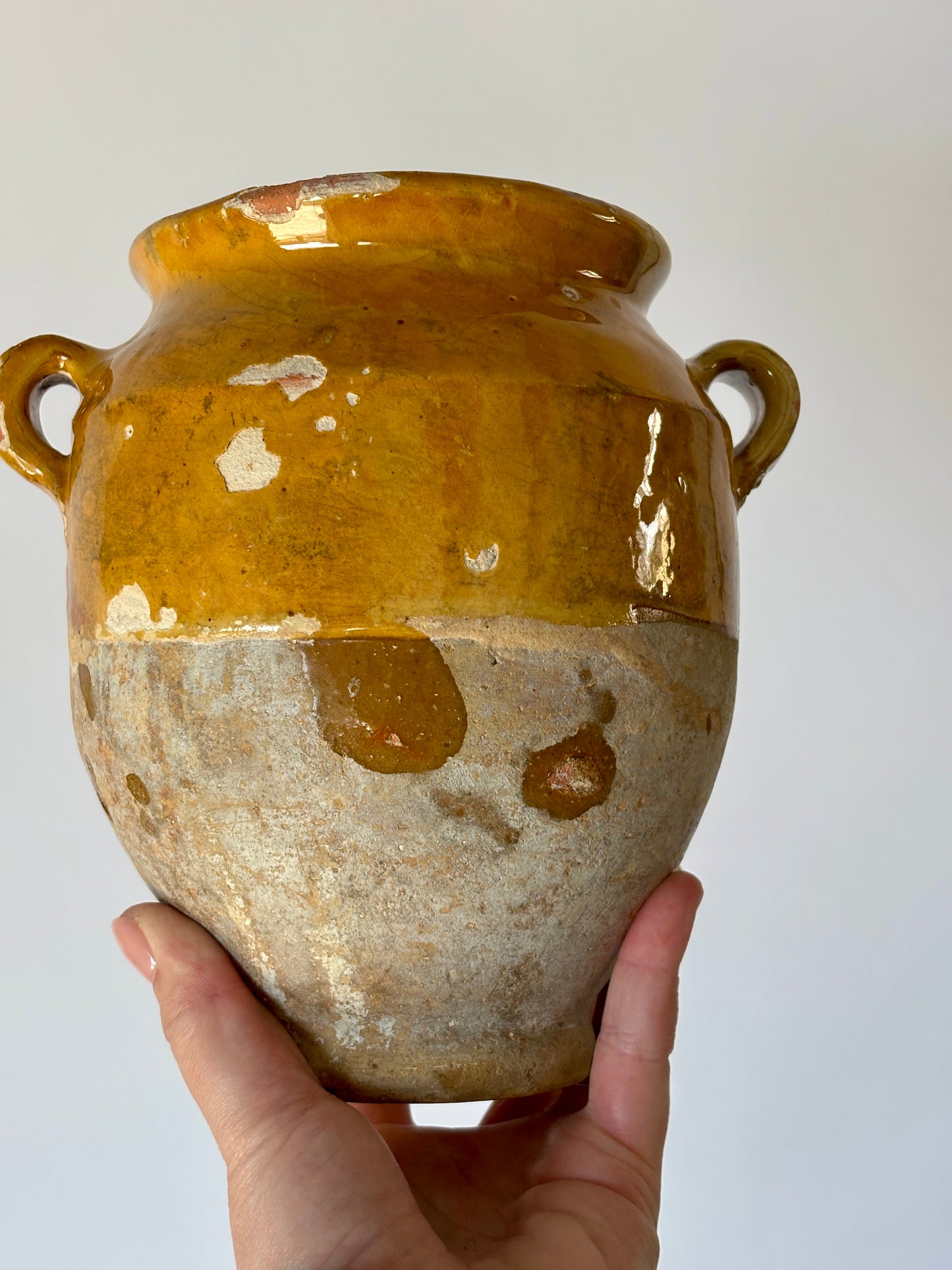 Antique French confit pot