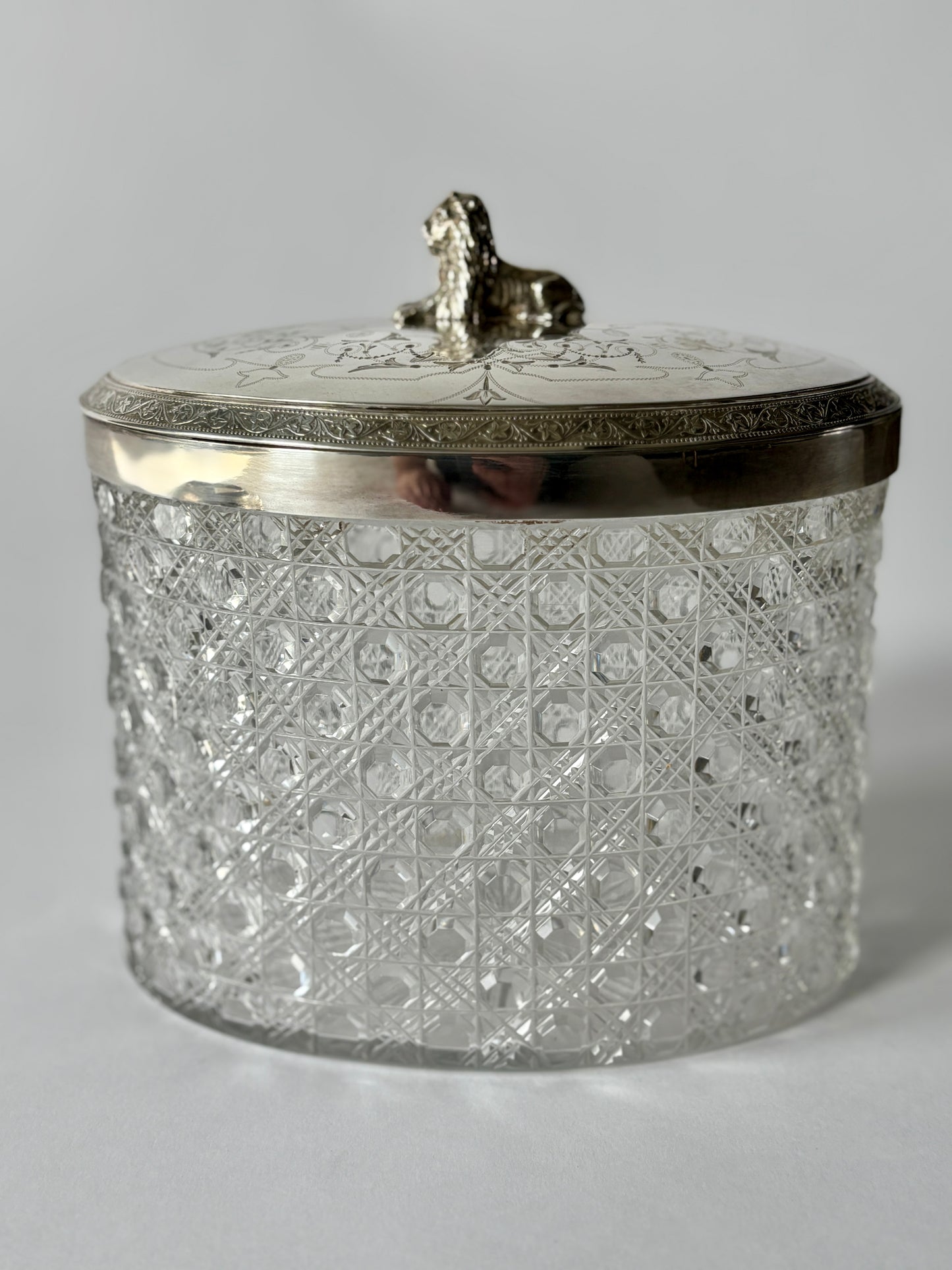 Silver plate tea caddy