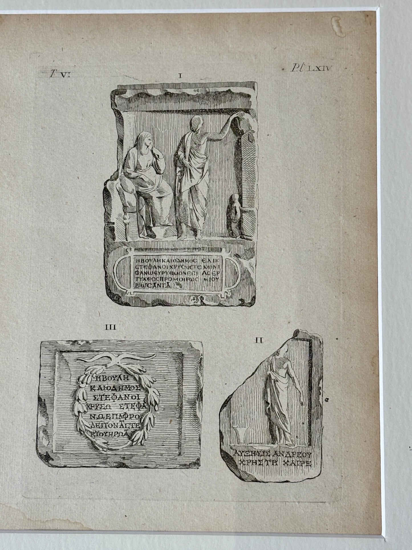 Antique engraving print