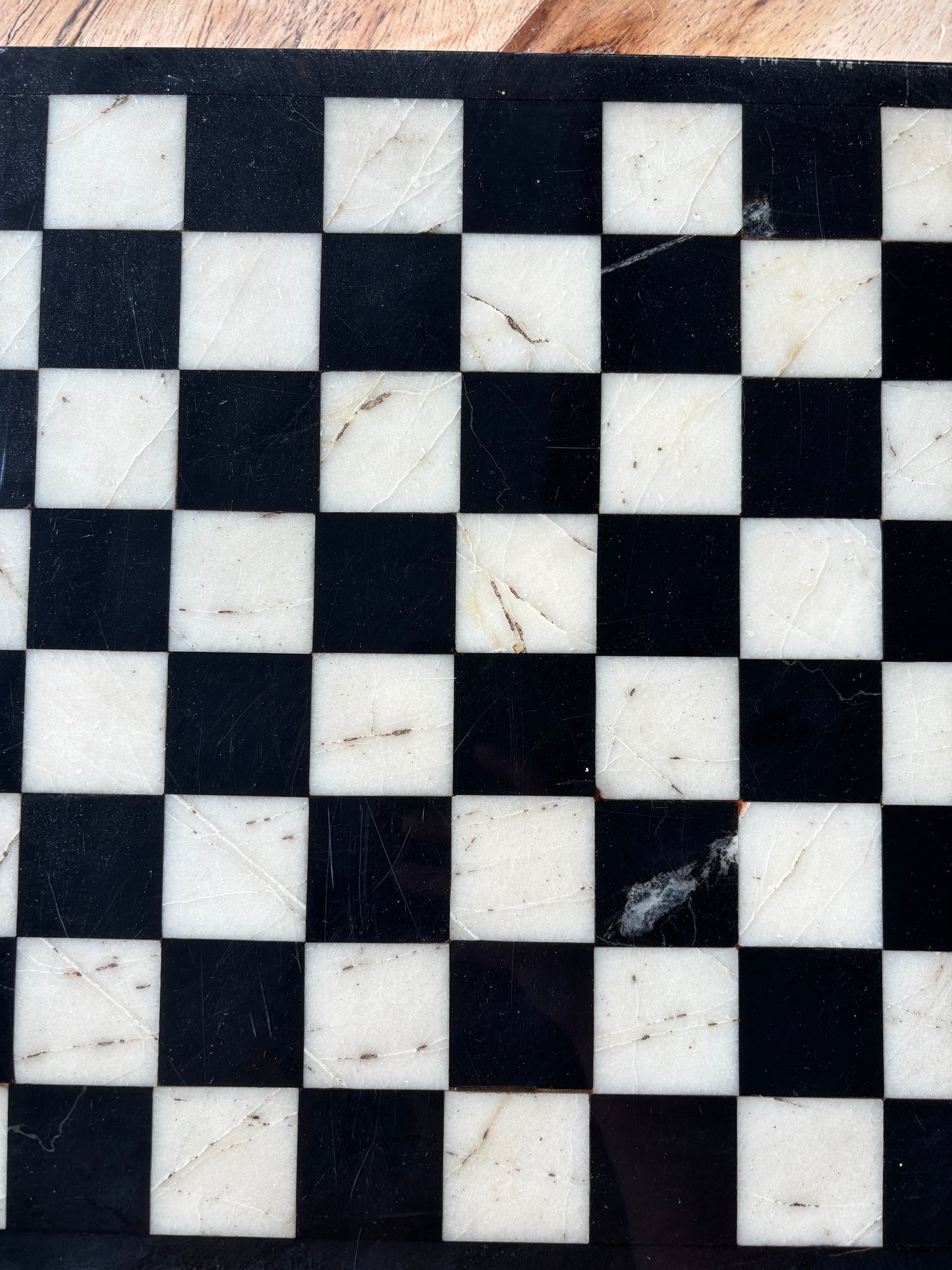 Vintage marble chess board