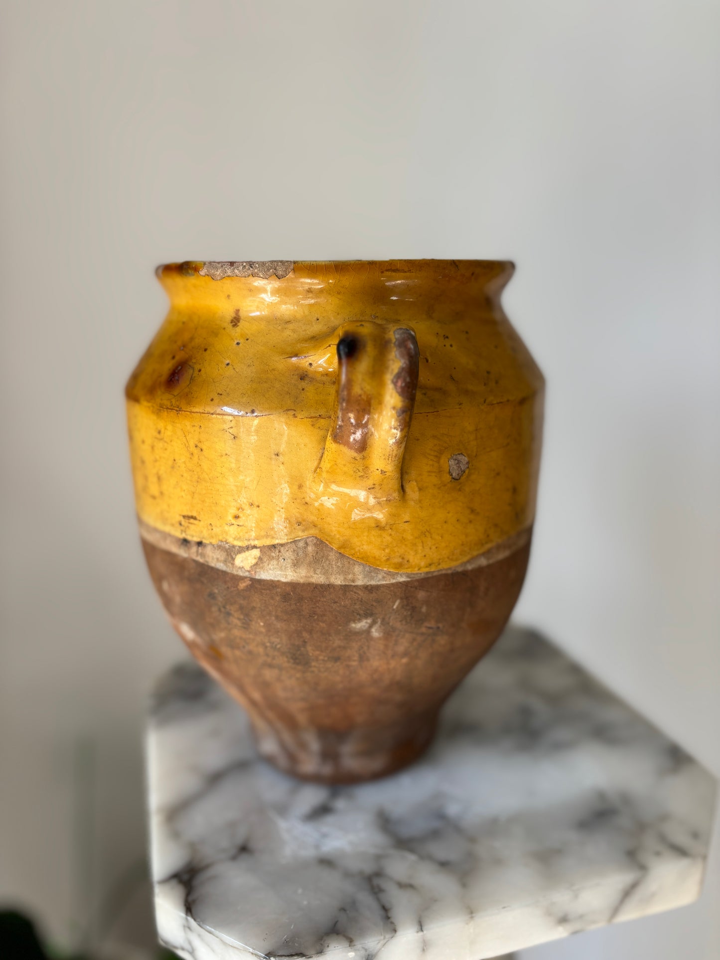 Antique French confit pot