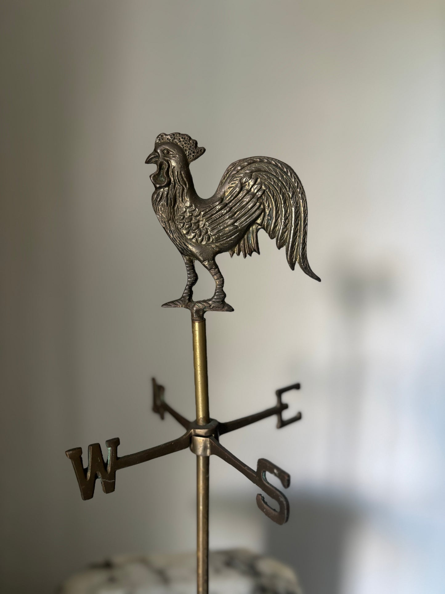 Vintage brass weathervane
