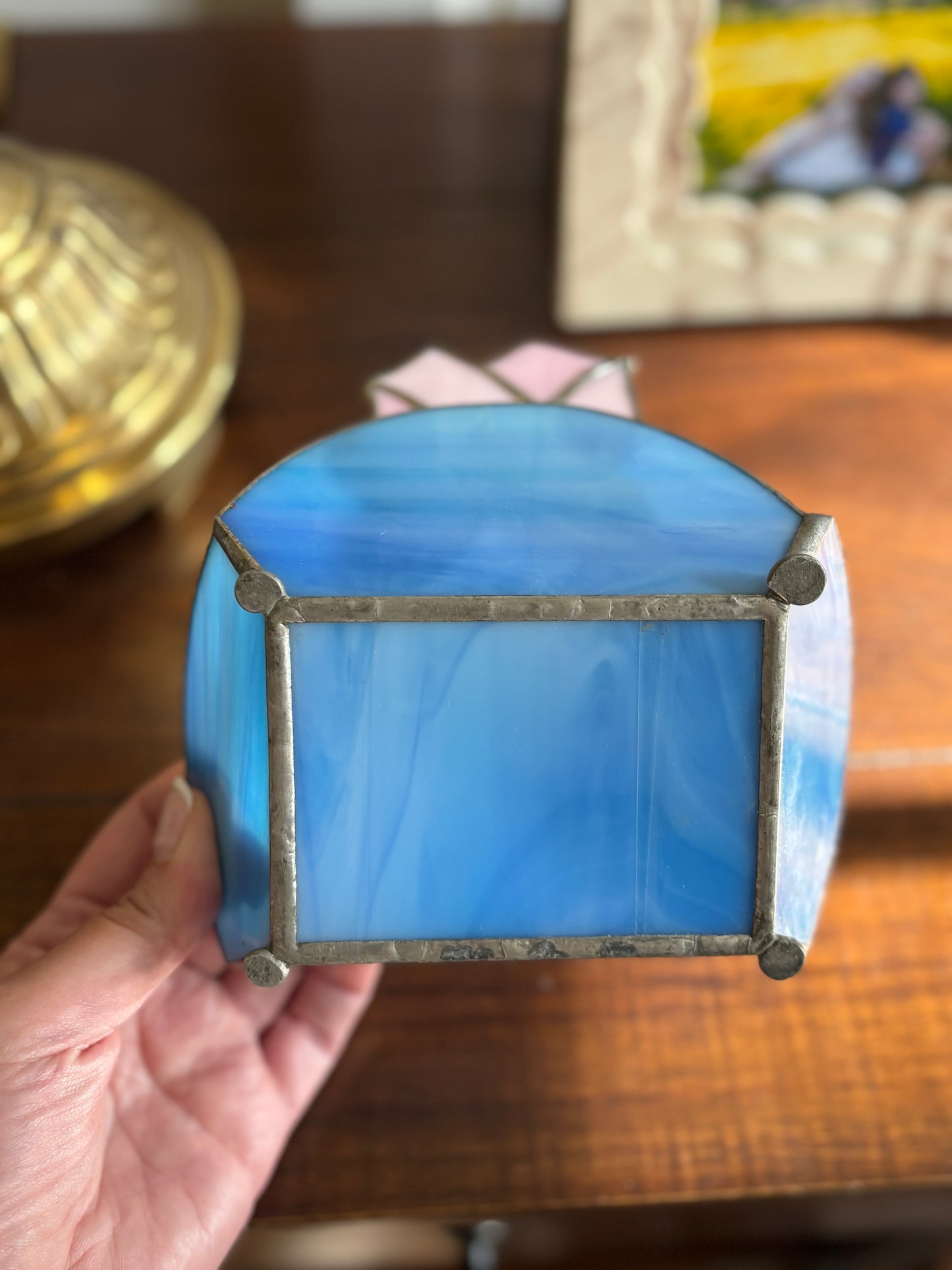 Stained glass trinket dish