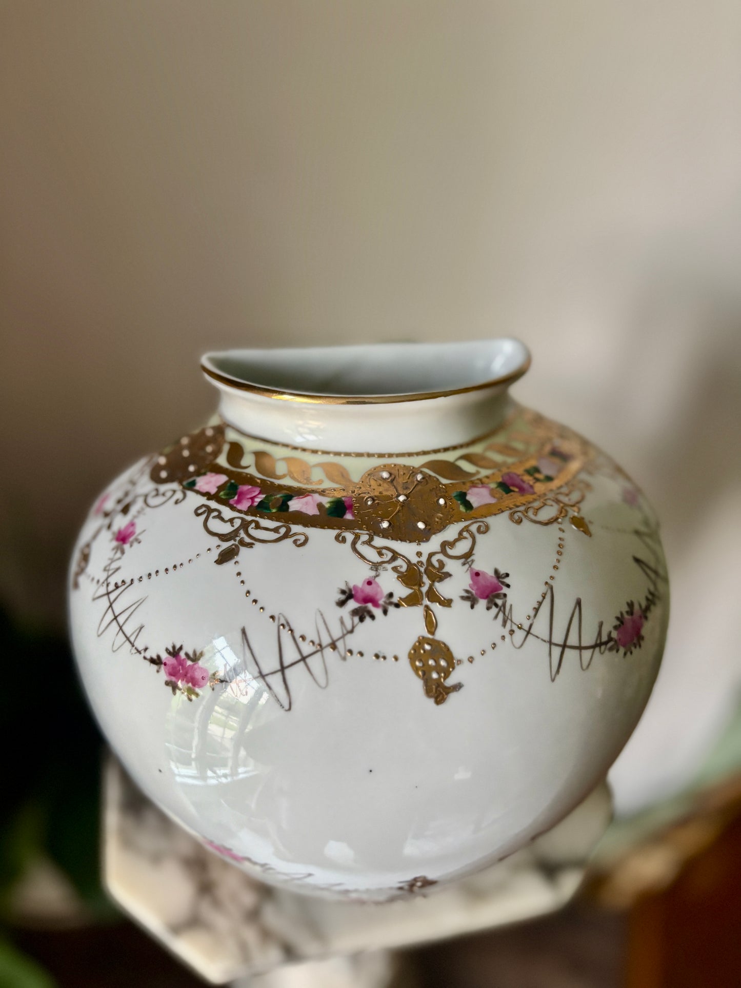 Porcelain Nippon wall pocket