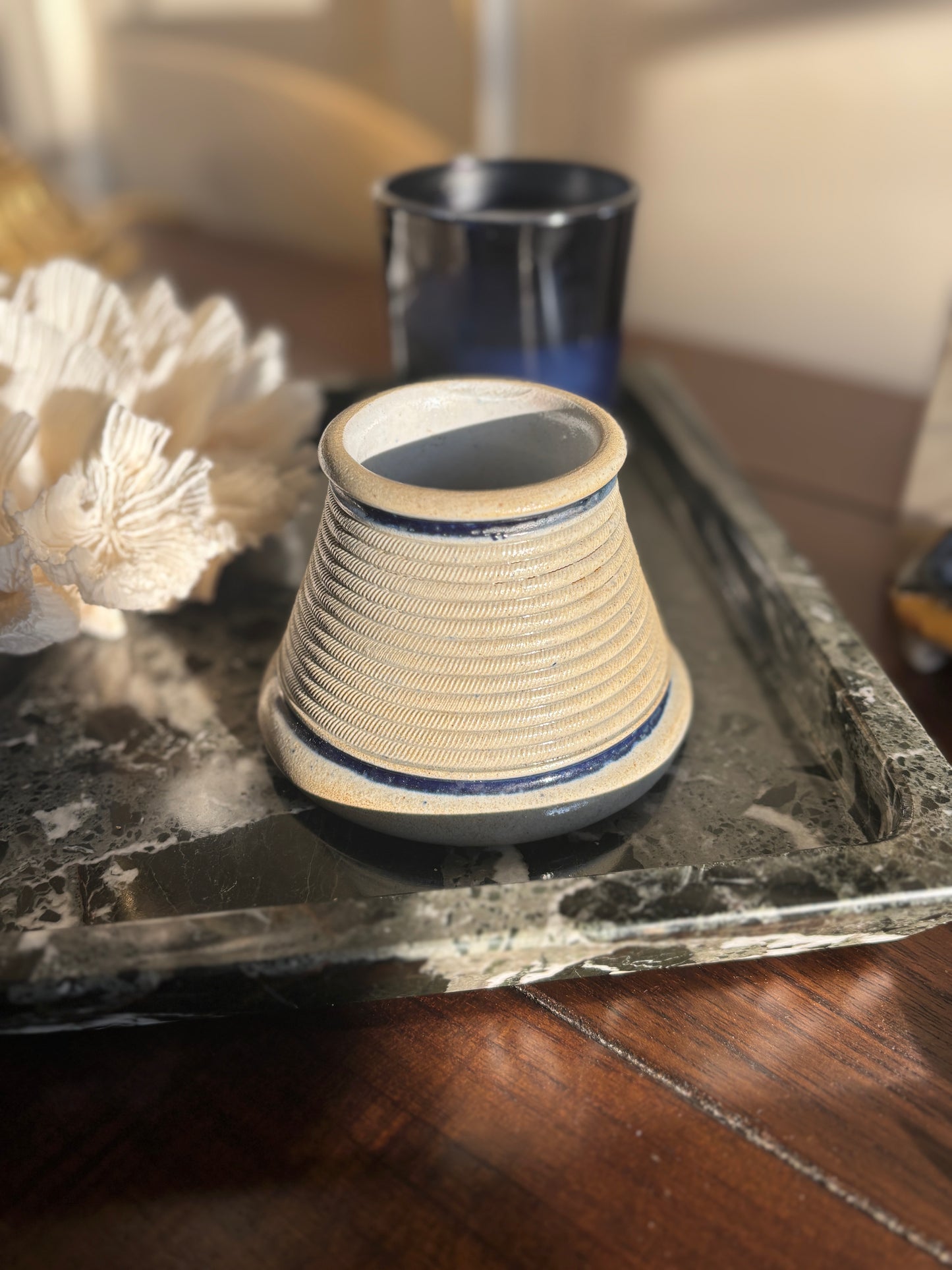 Vintage stoneware match striker