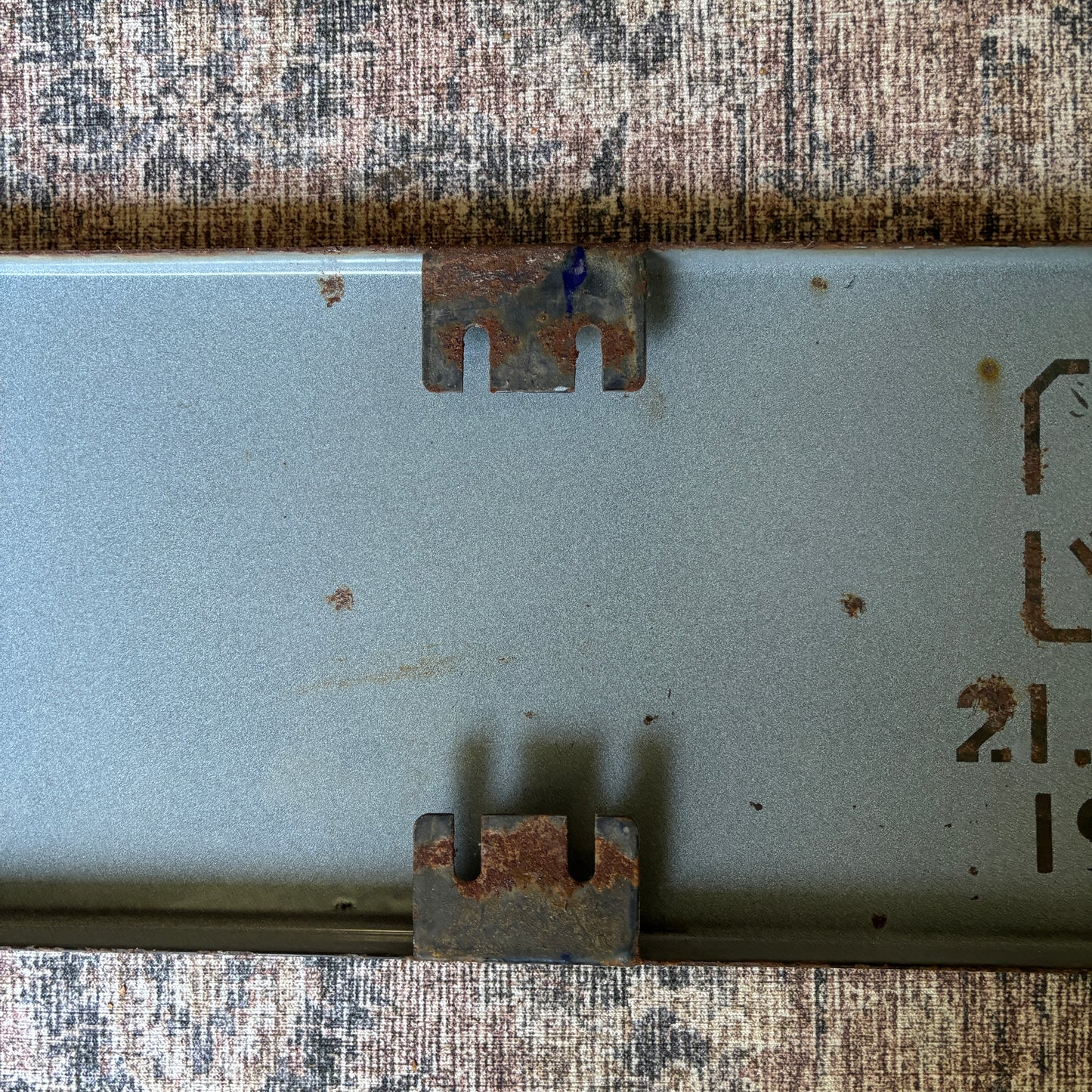 Large vintage French street sign