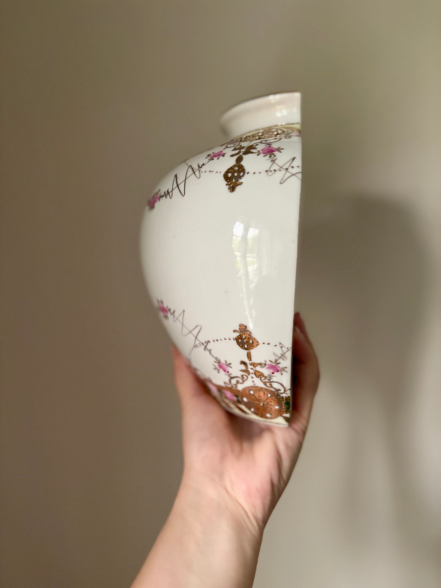 Porcelain Nippon wall pocket