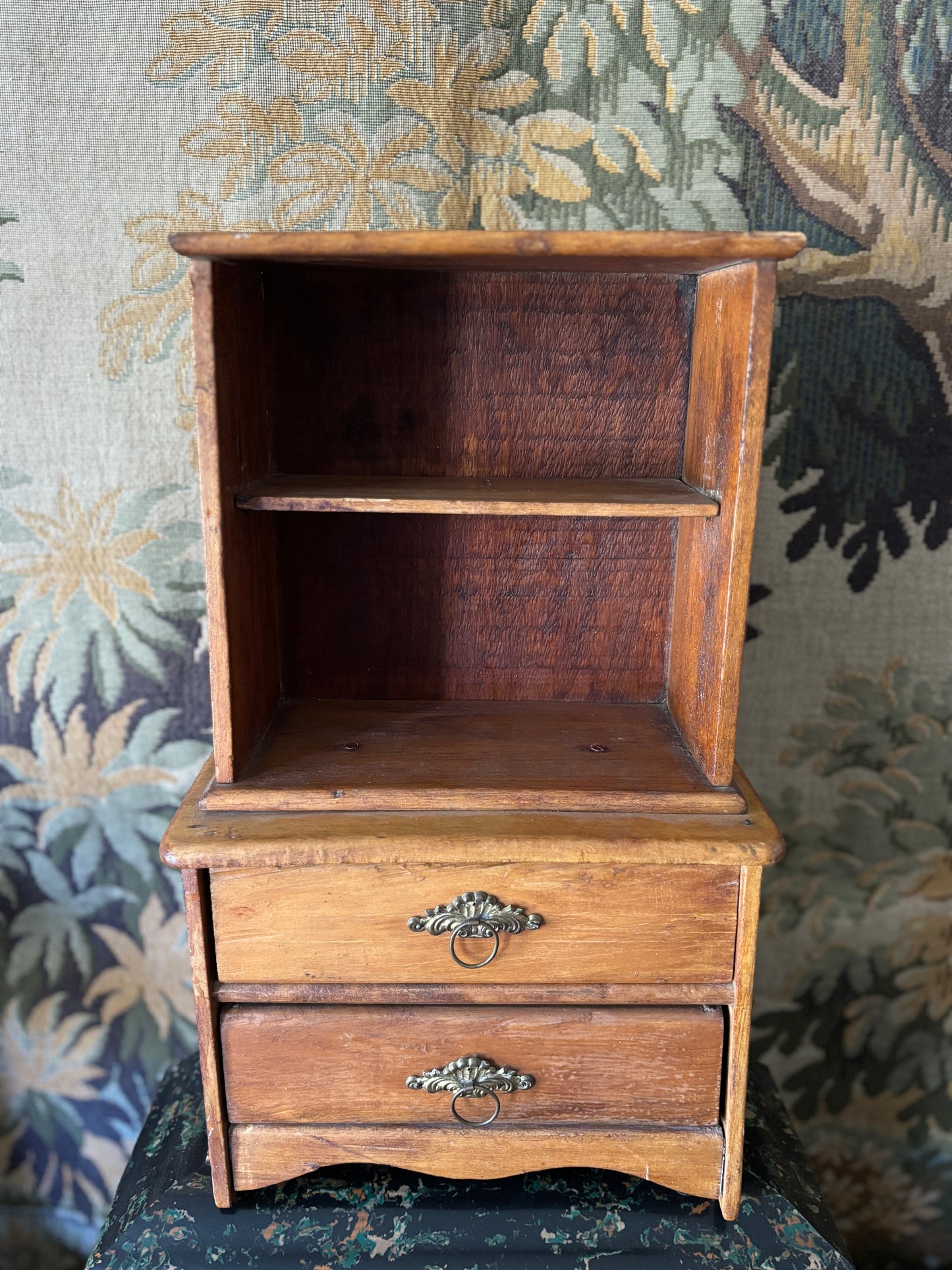 Antique salesman sample hutch