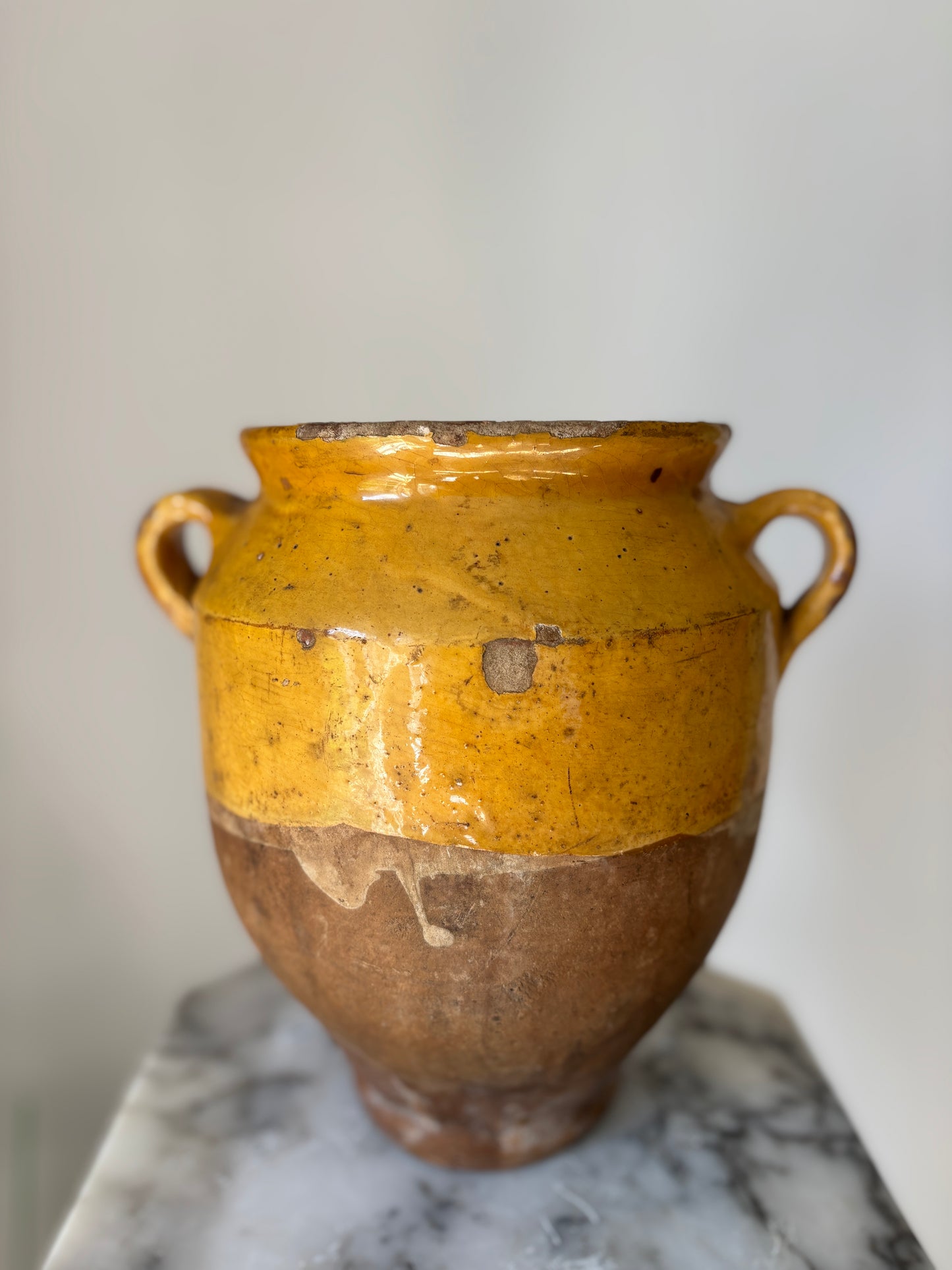 Antique French confit pot