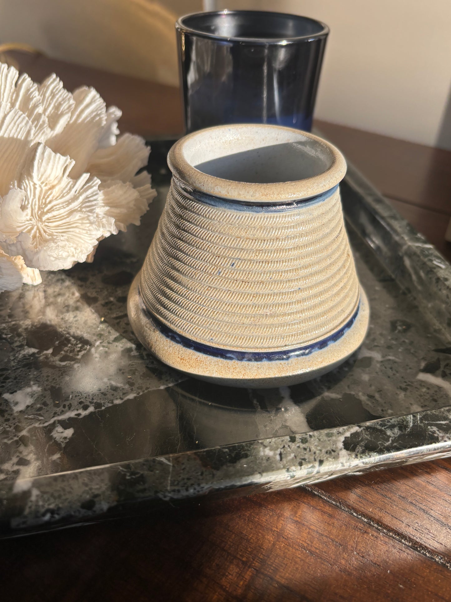 Vintage stoneware match striker
