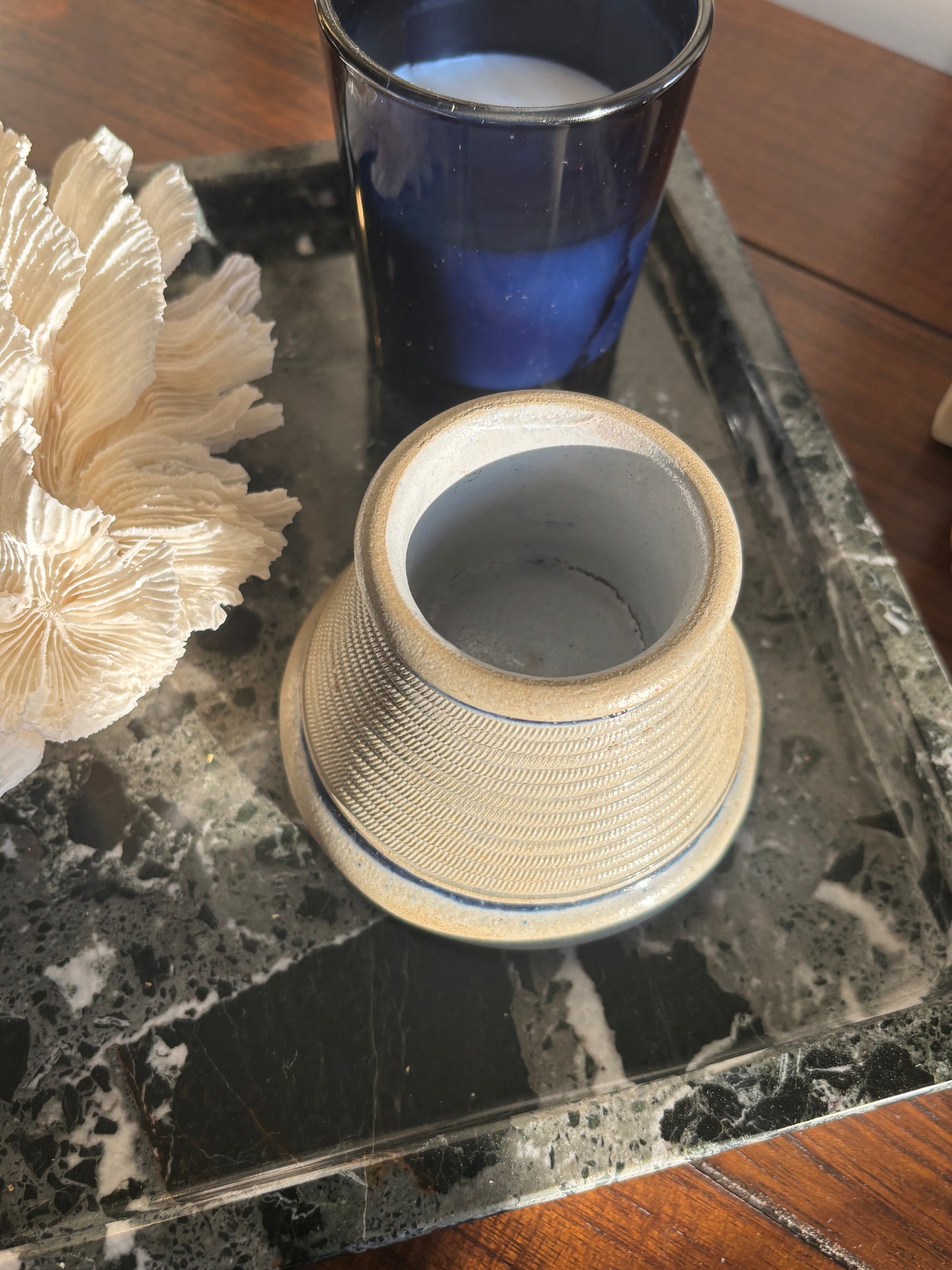 Vintage stoneware match striker