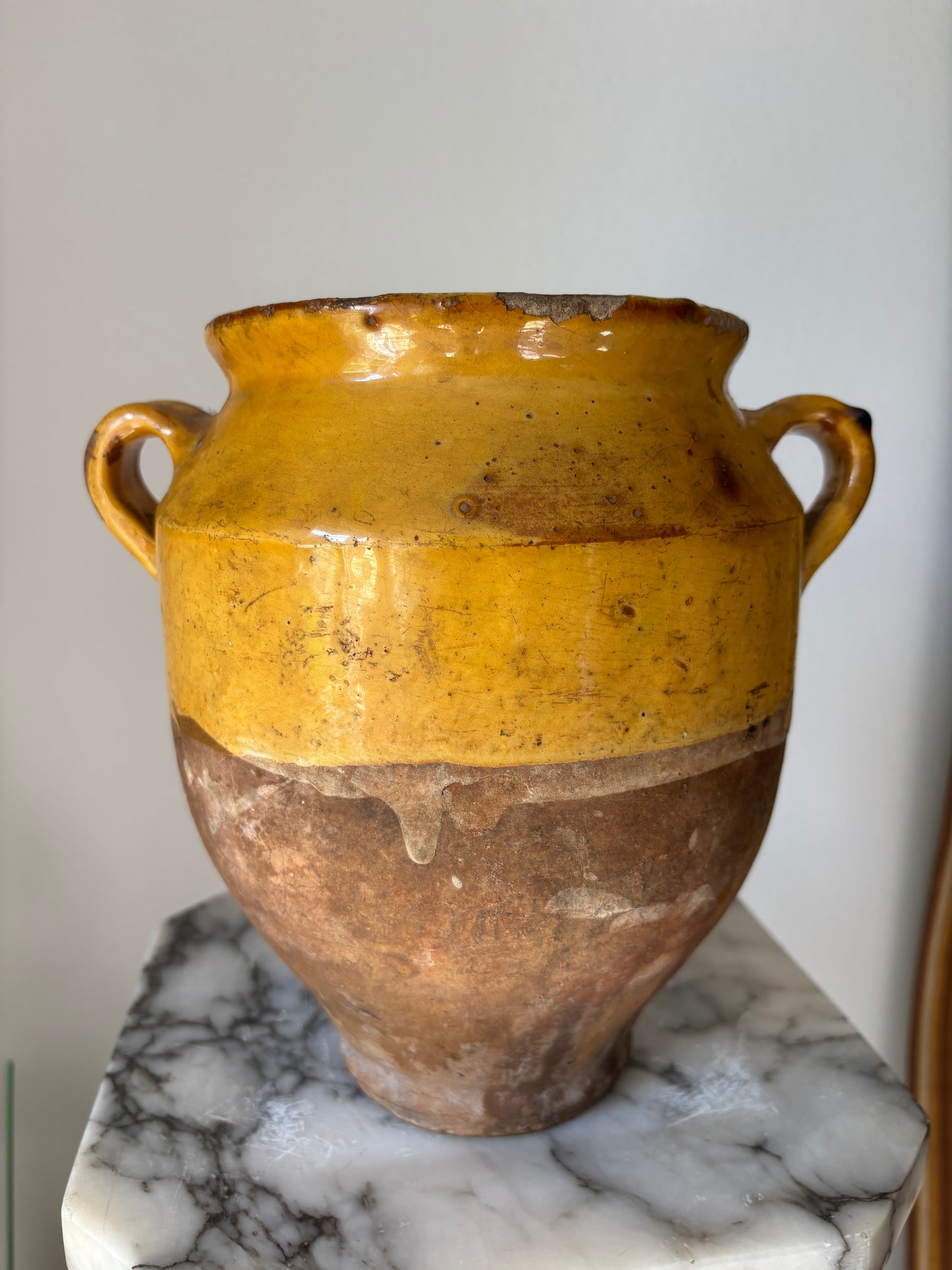 Antique French confit pot