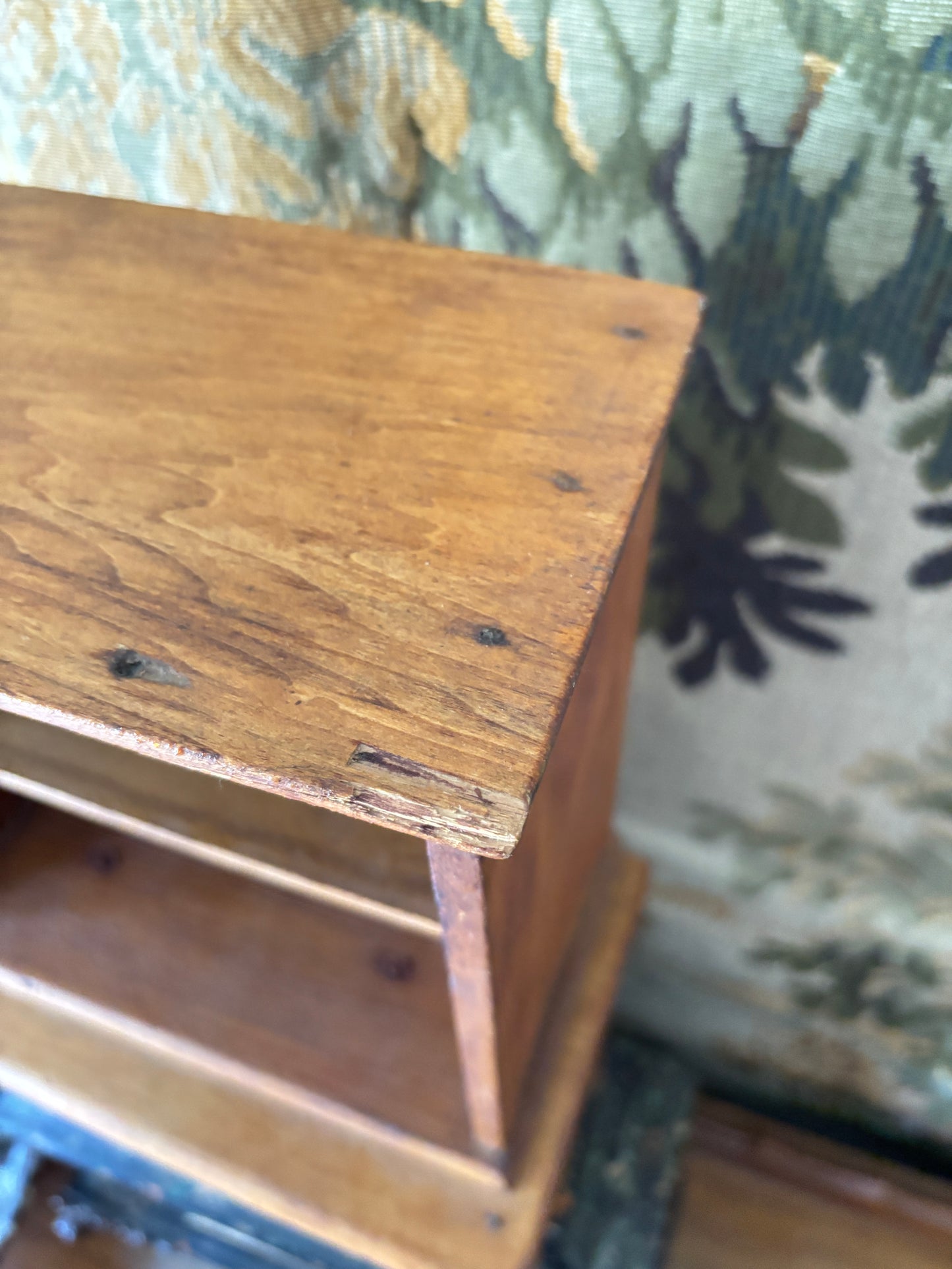 Antique salesman sample hutch
