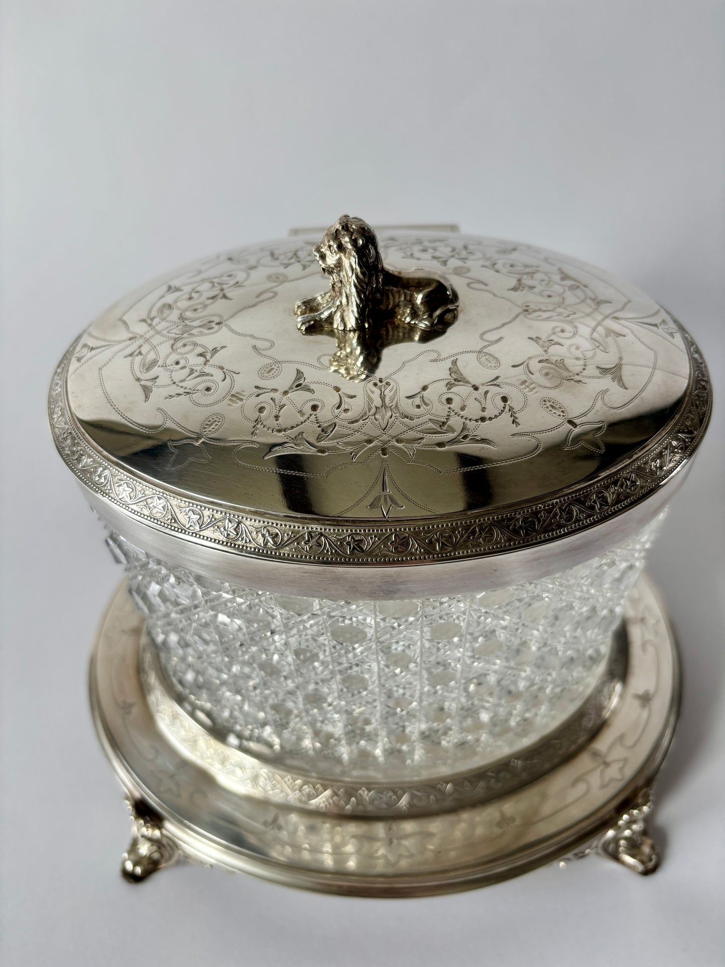Silver plate tea caddy