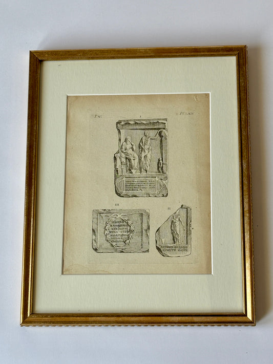 Antique engraving print