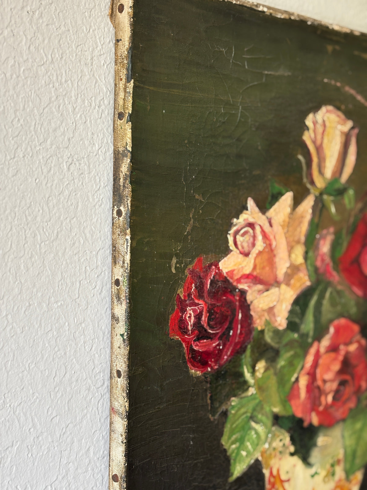 Antique oil painting on canvas