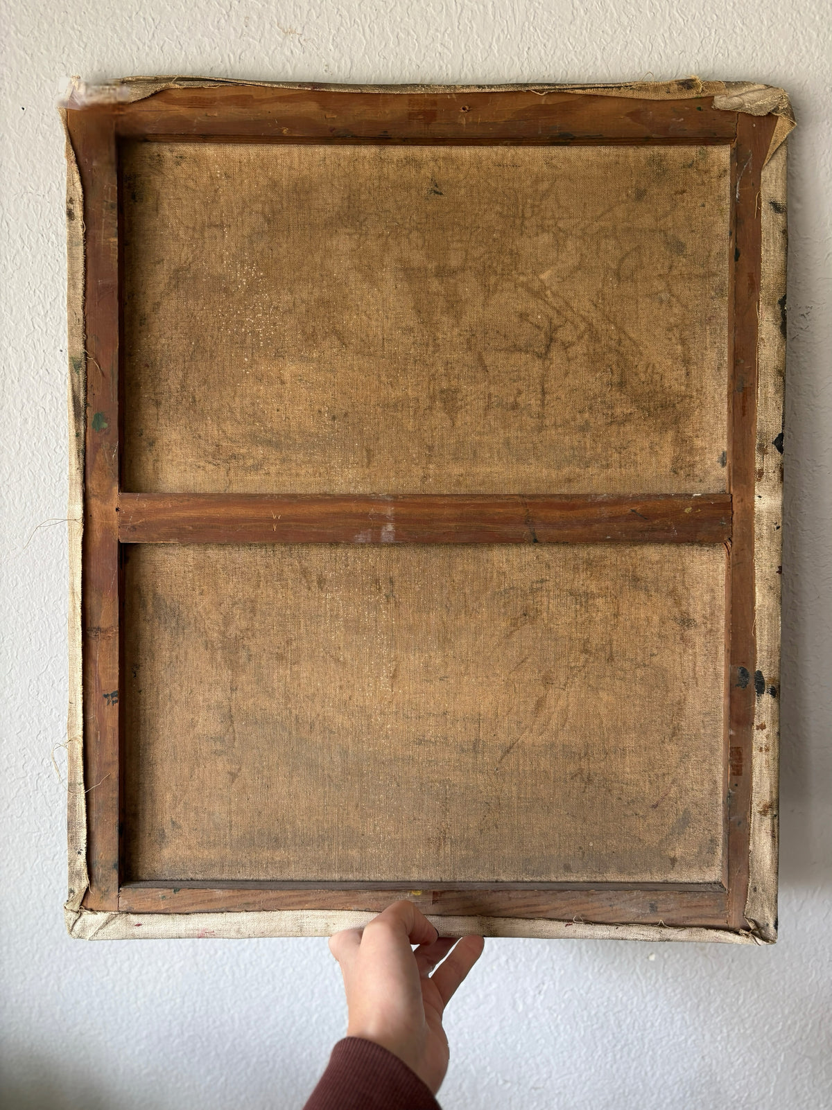 Antique oil painting on canvas