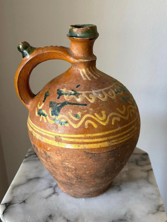 Antique hand painted European pottery