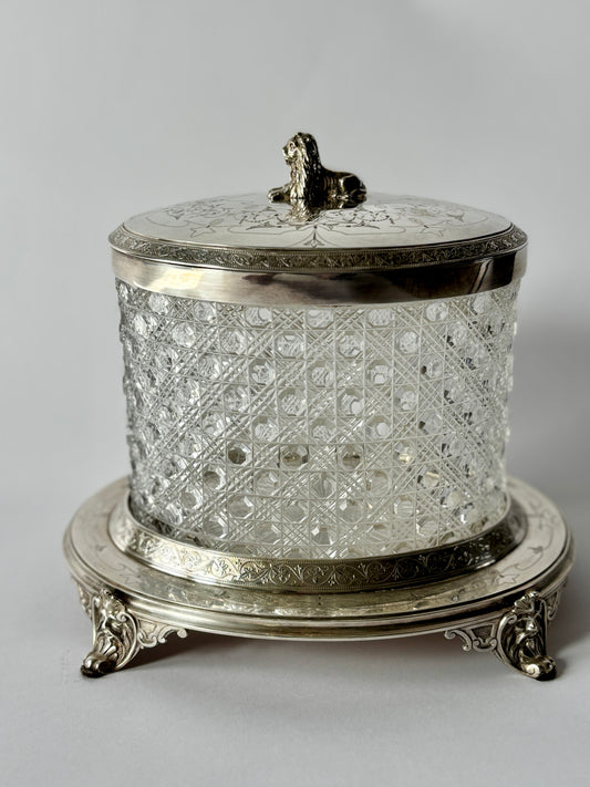 Silver plate tea caddy
