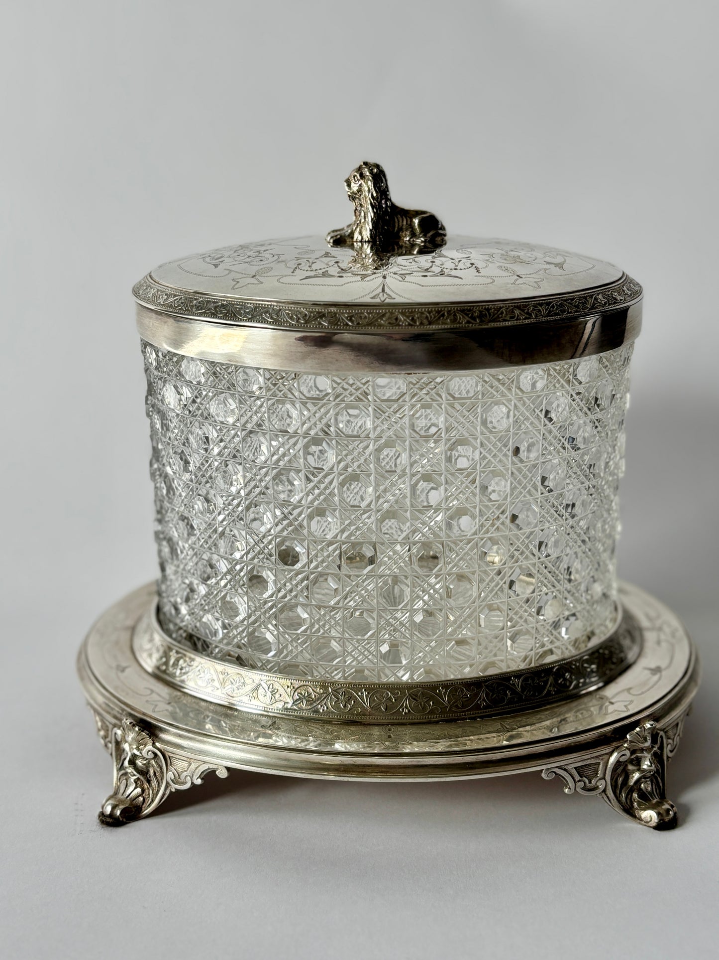 Silver plate tea caddy
