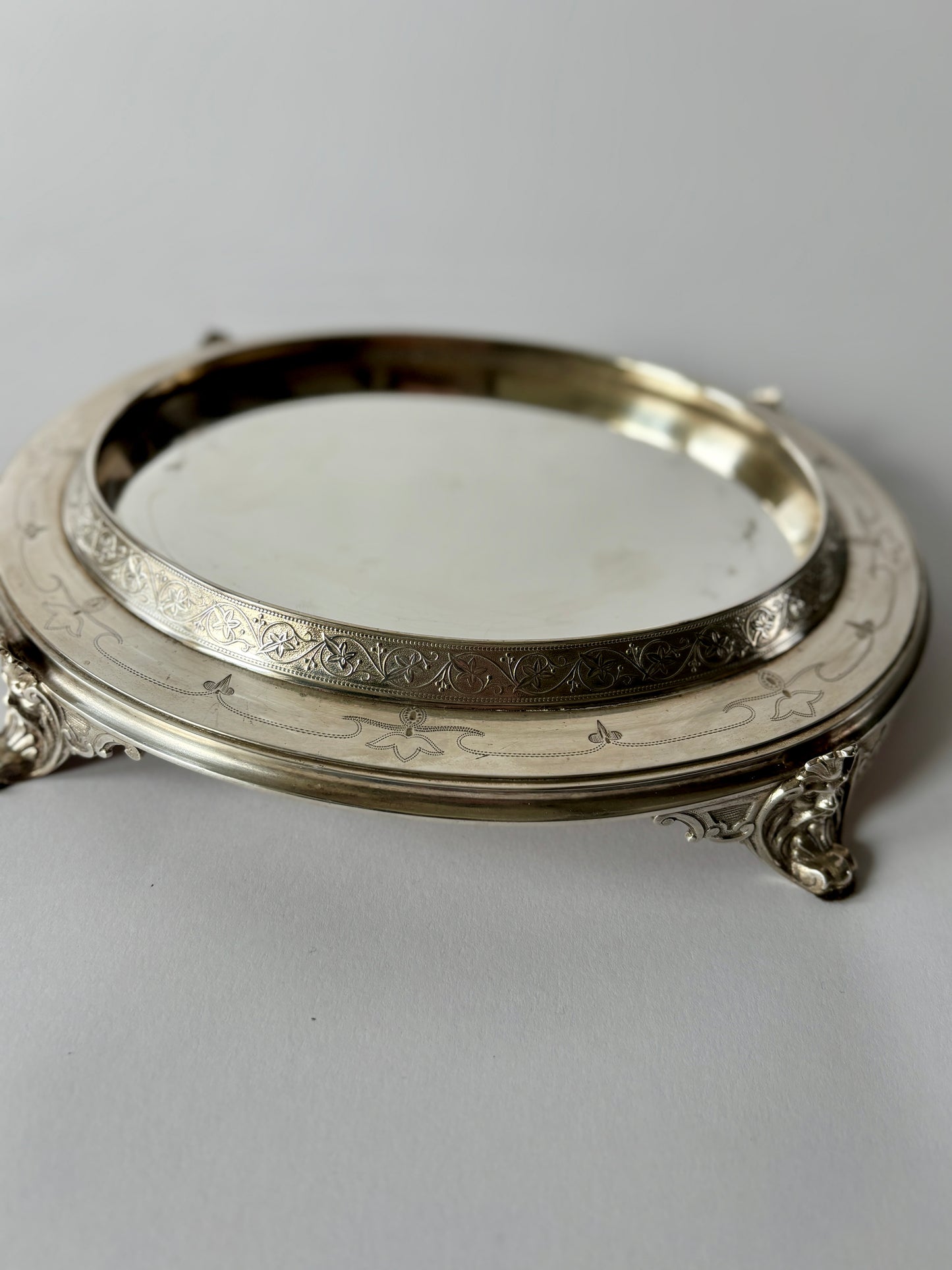 Silver plate tea caddy