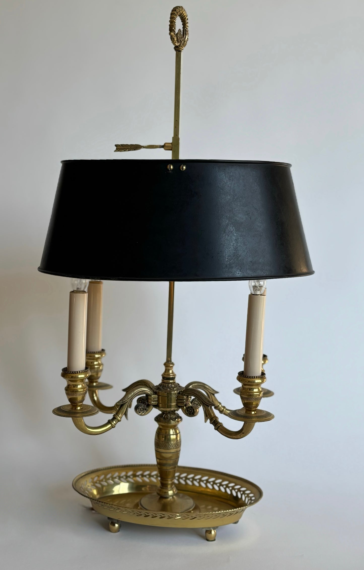 Brass bouillotte lamp