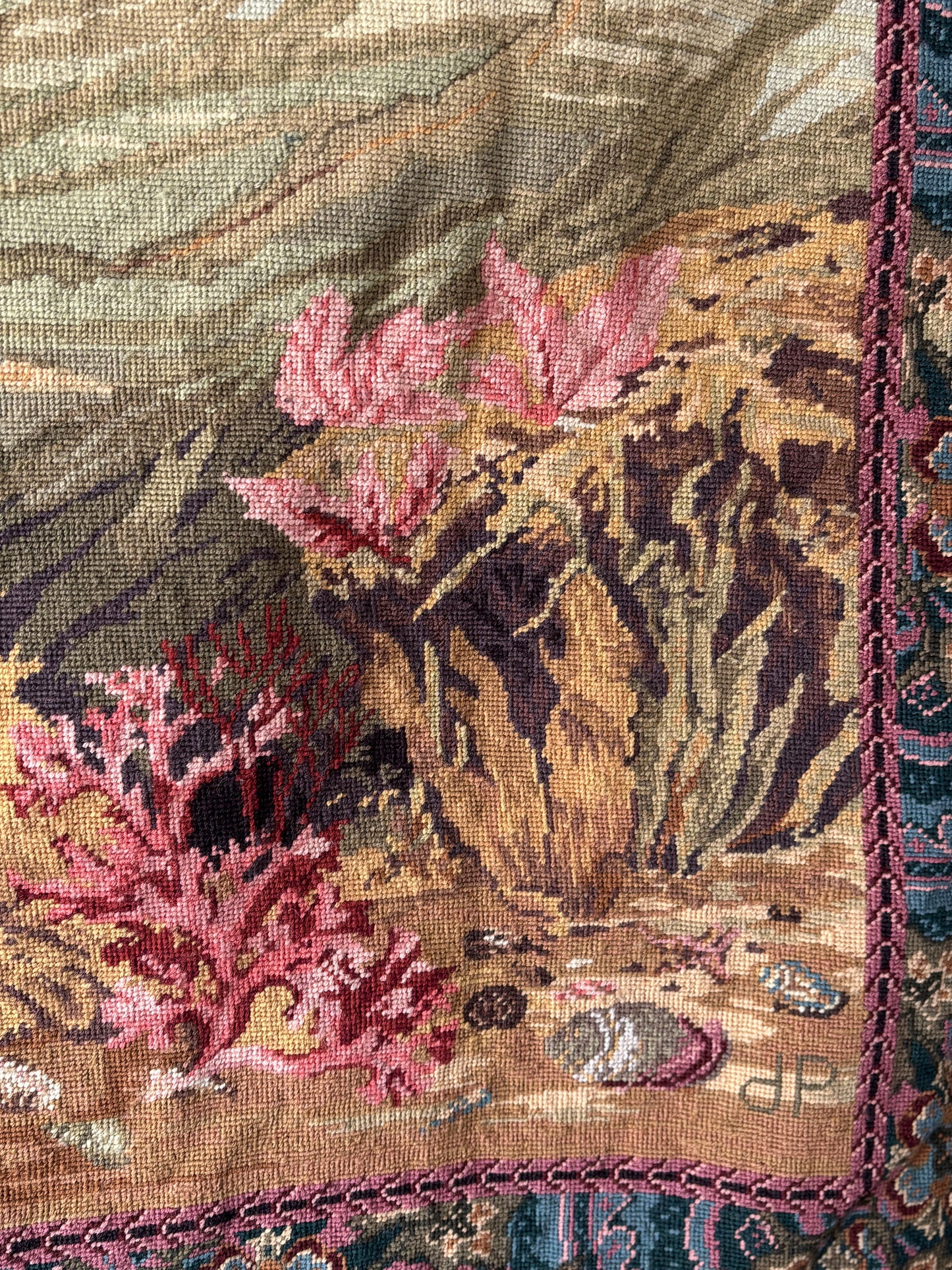 Vintage wool tapestry