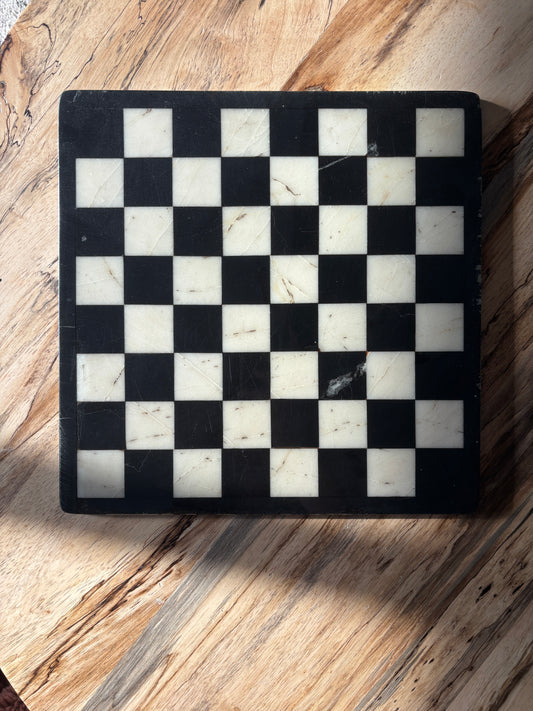 Vintage marble chess board