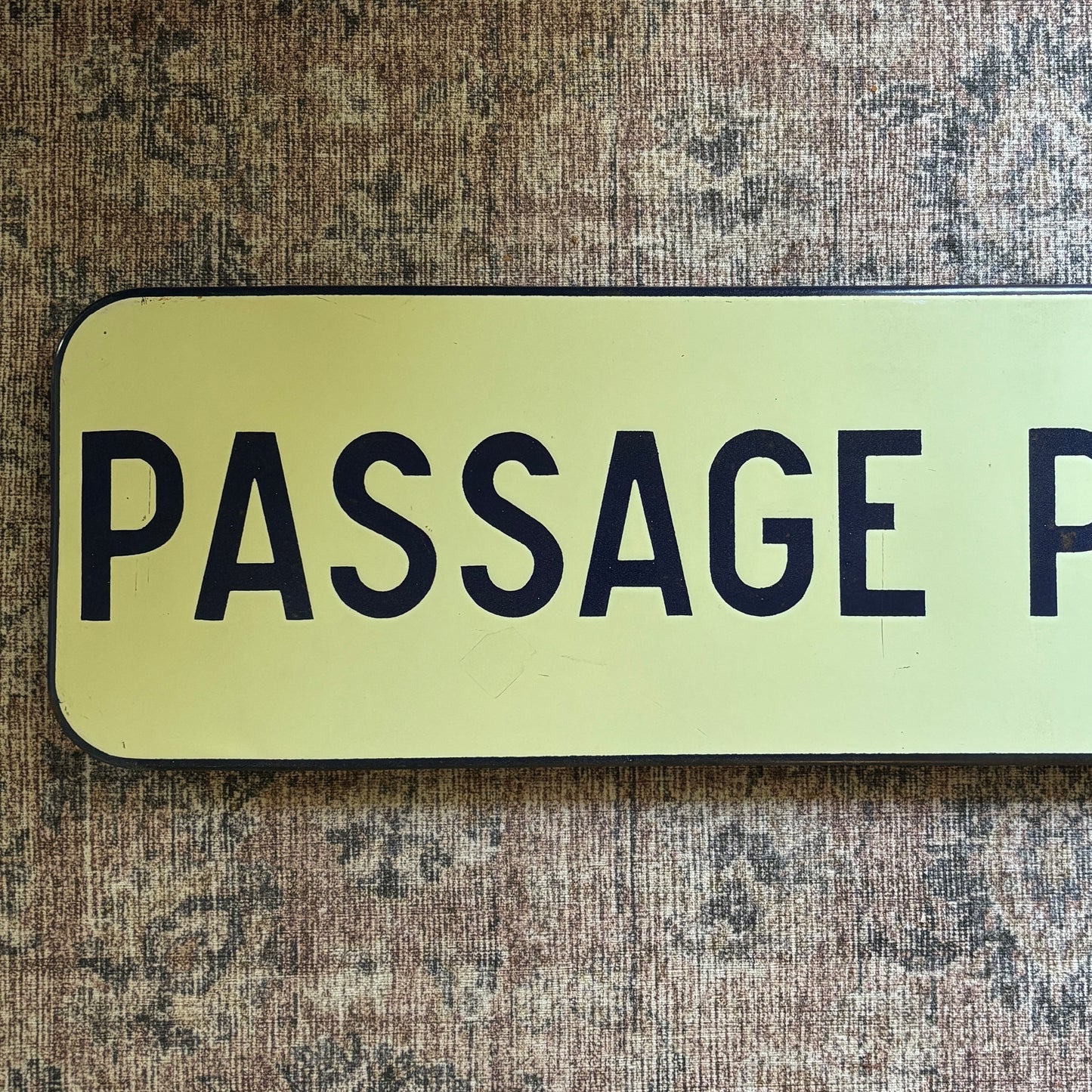 Large vintage French street sign