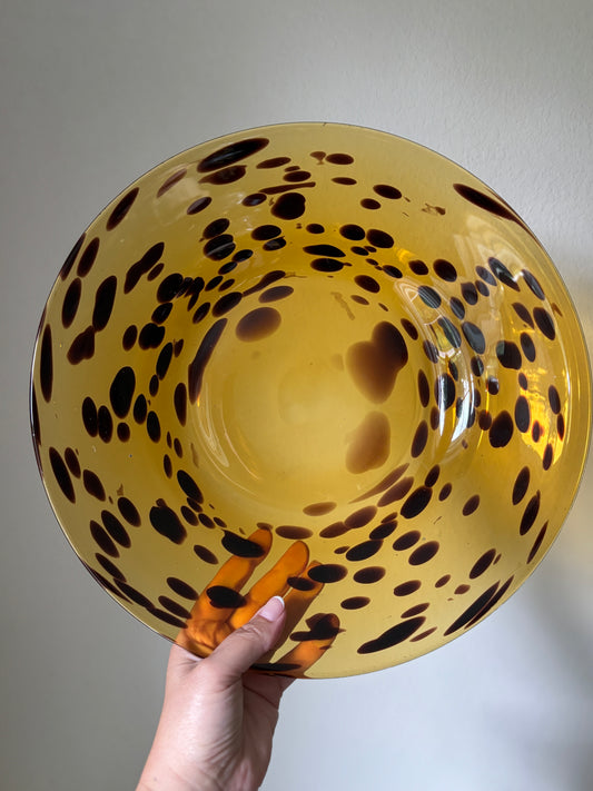 Tortoise glass bowl