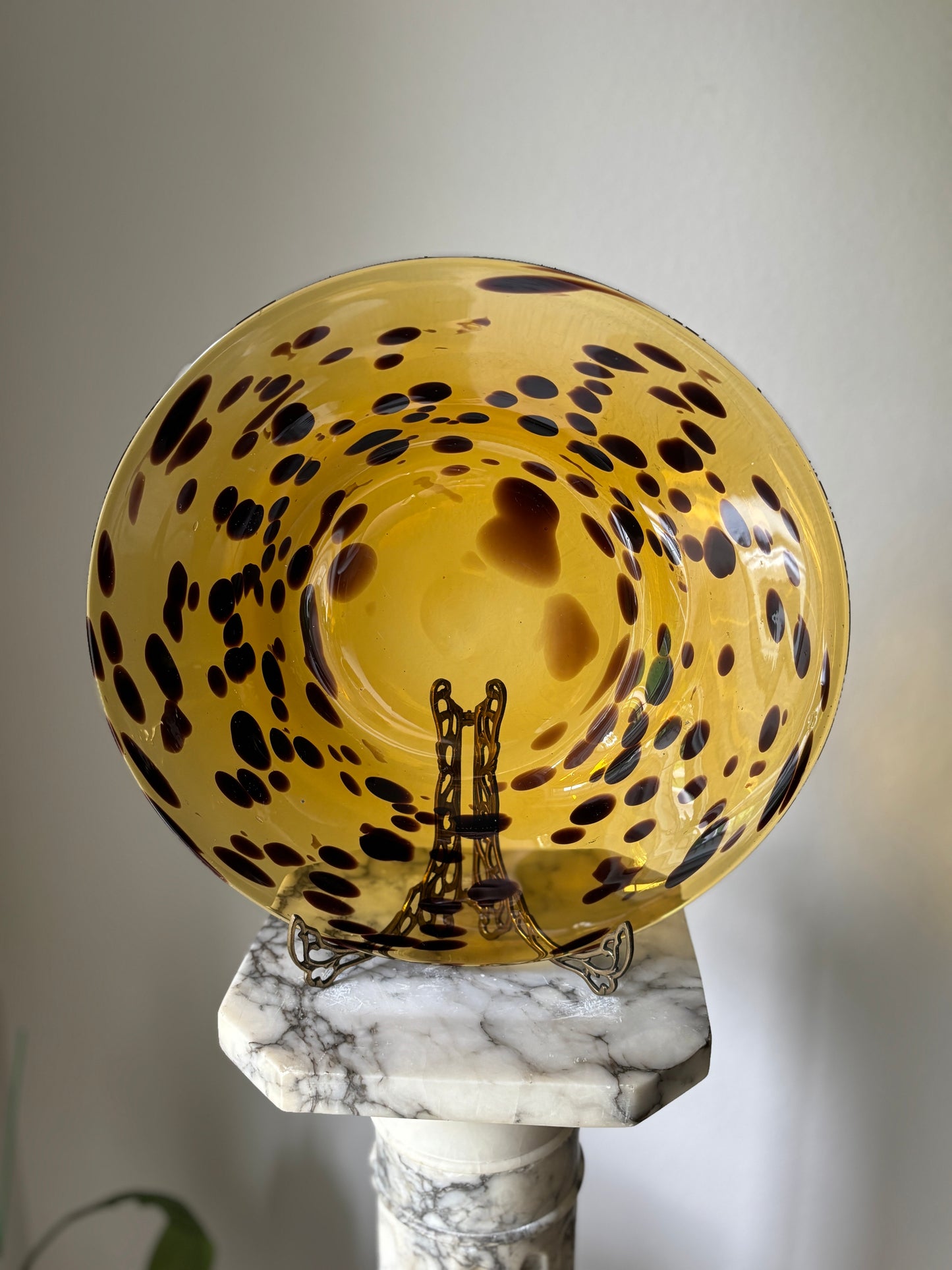 Tortoise glass bowl
