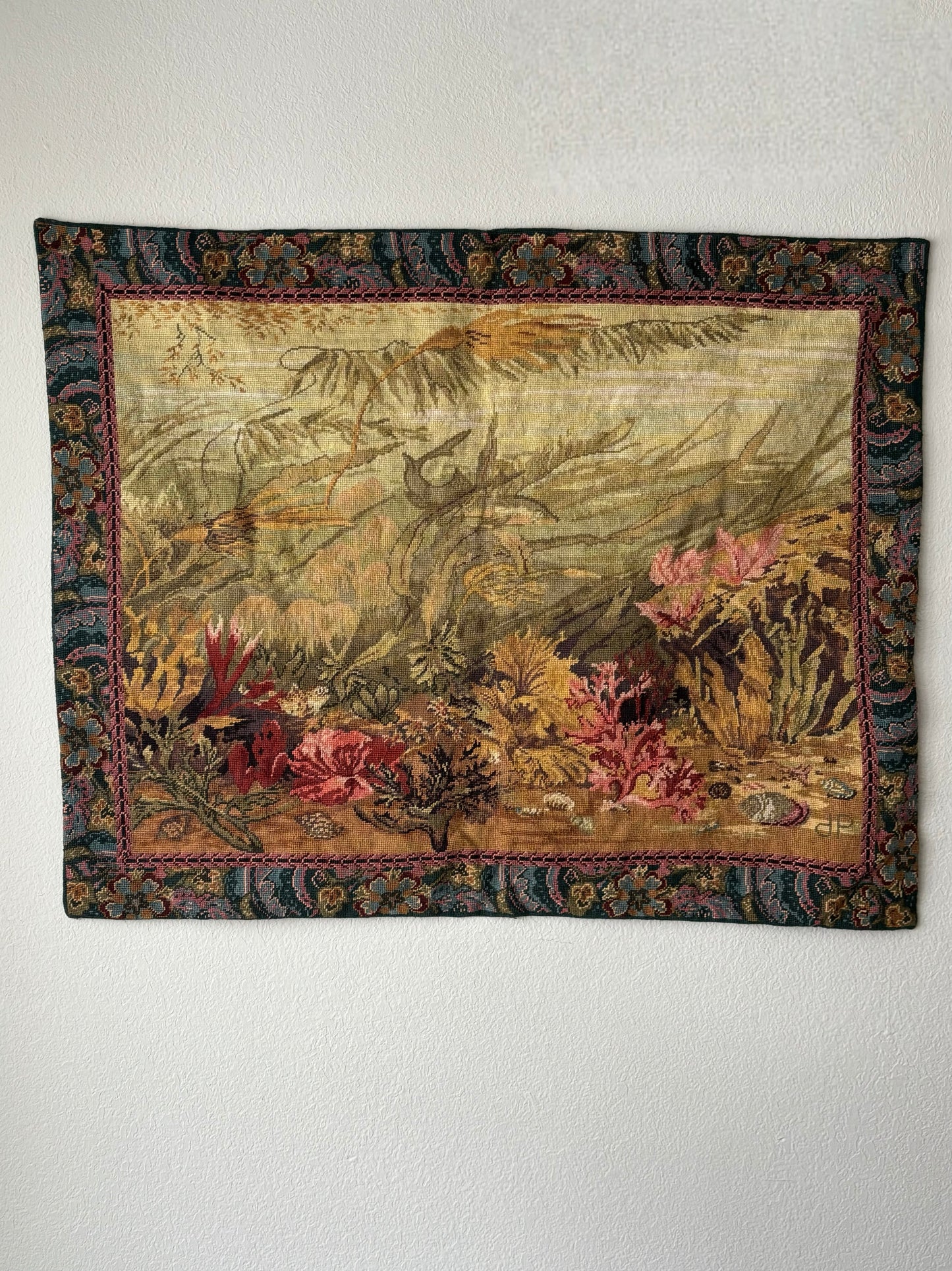 Vintage wool tapestry