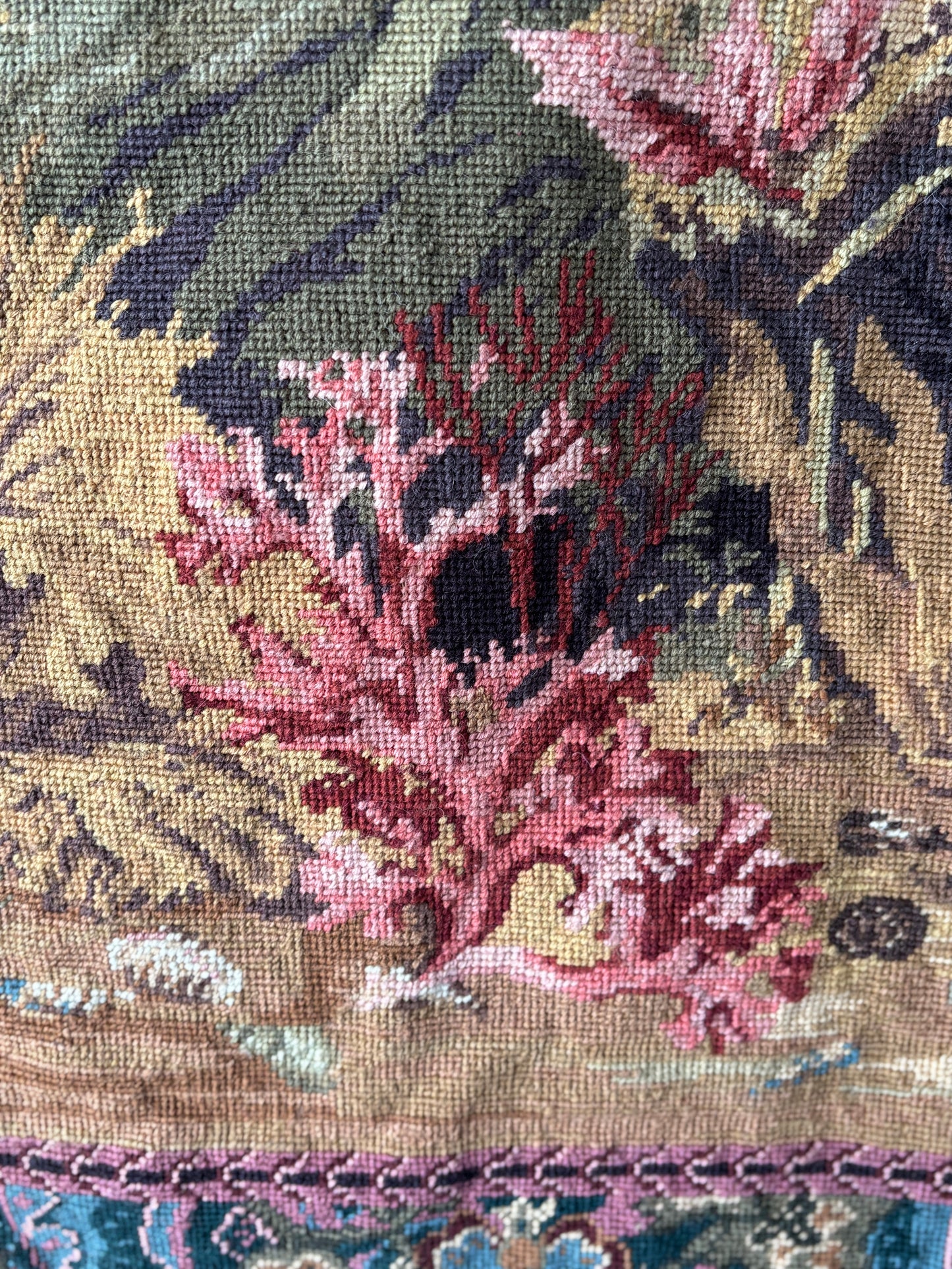 Vintage wool tapestry