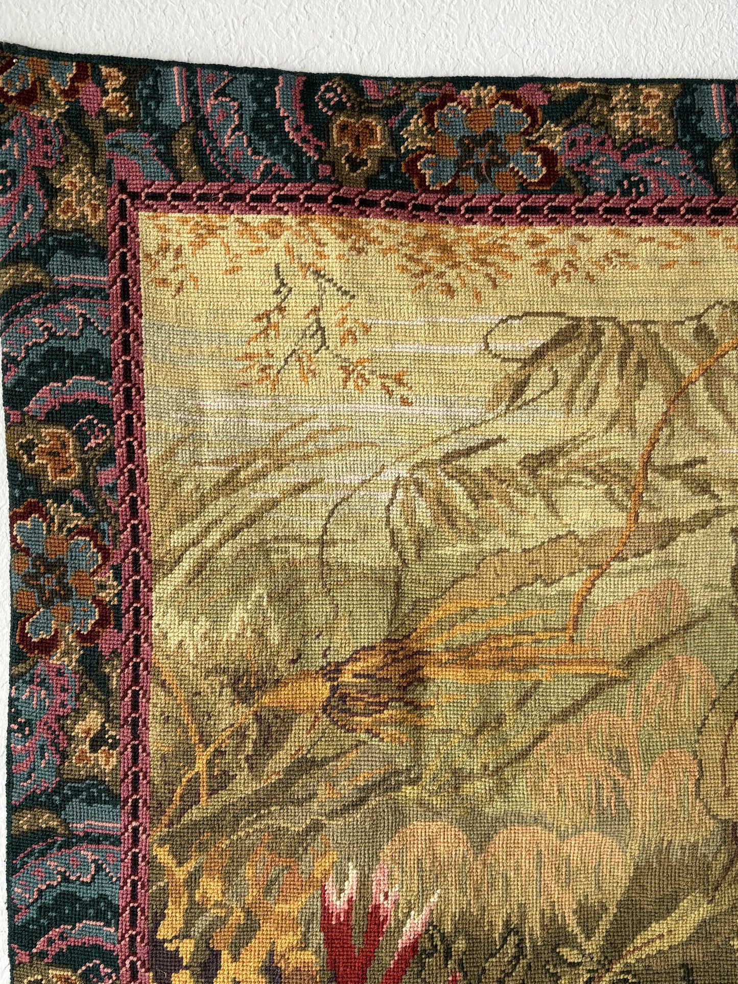 Vintage wool tapestry