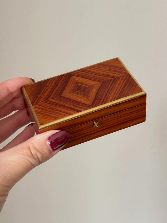 Antique Rosewood marquetry box
