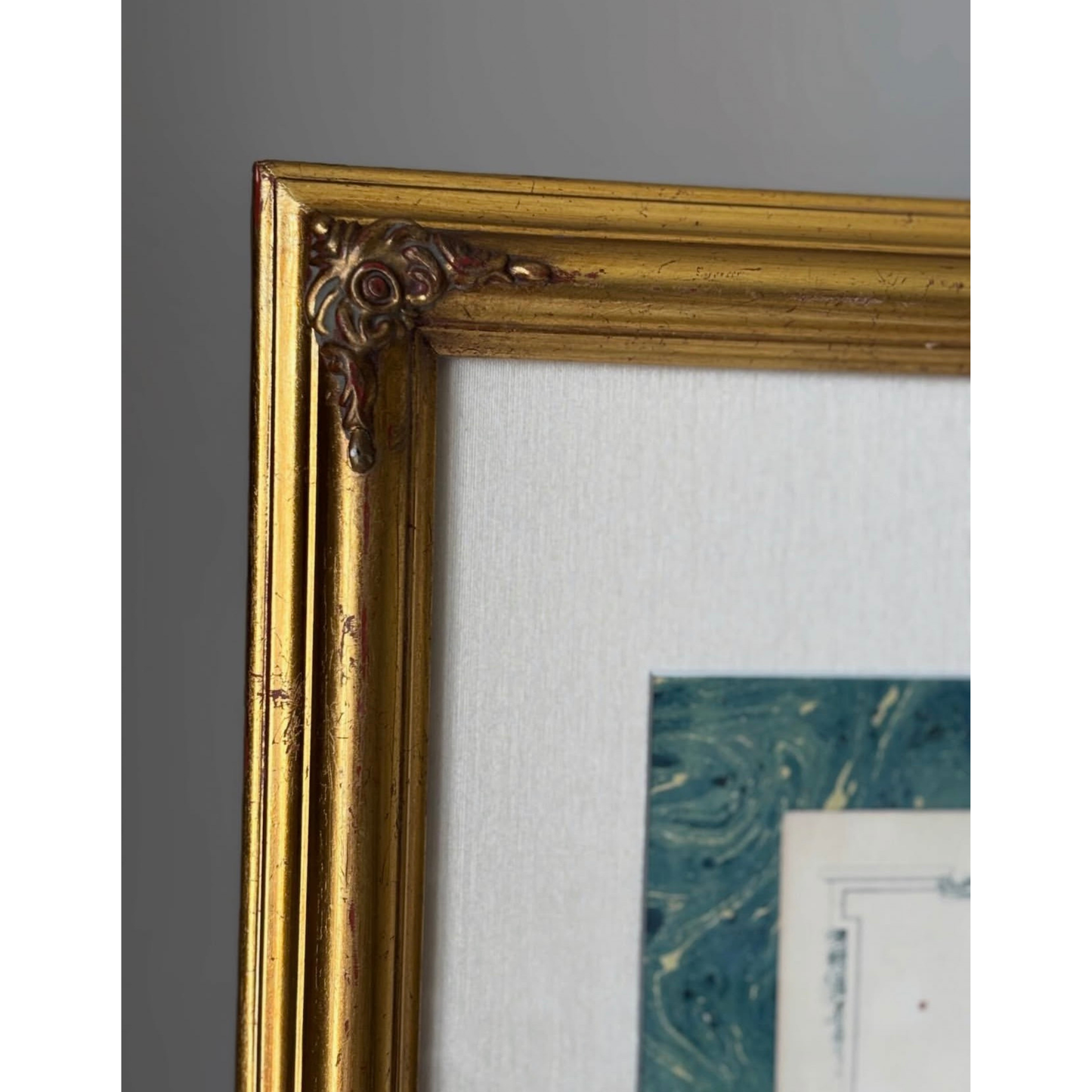Antique French menu