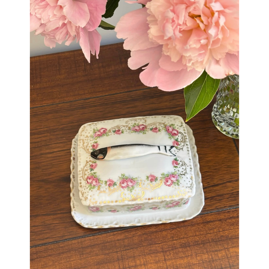 Antique porcelain sardine box